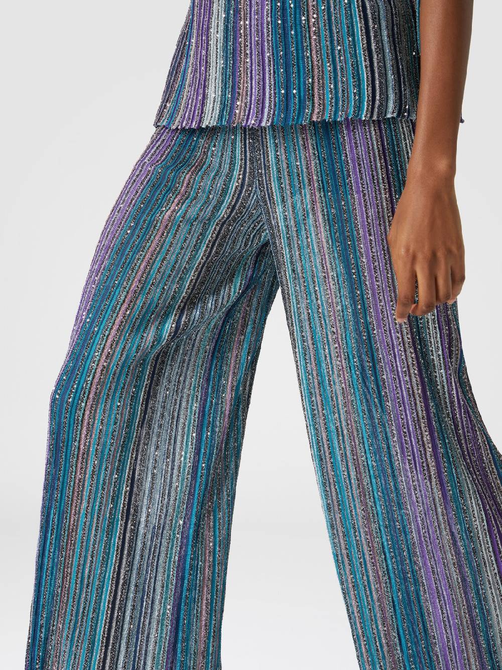 Missoni Pantapalazzo a costine con paillettes Offerte esclusive