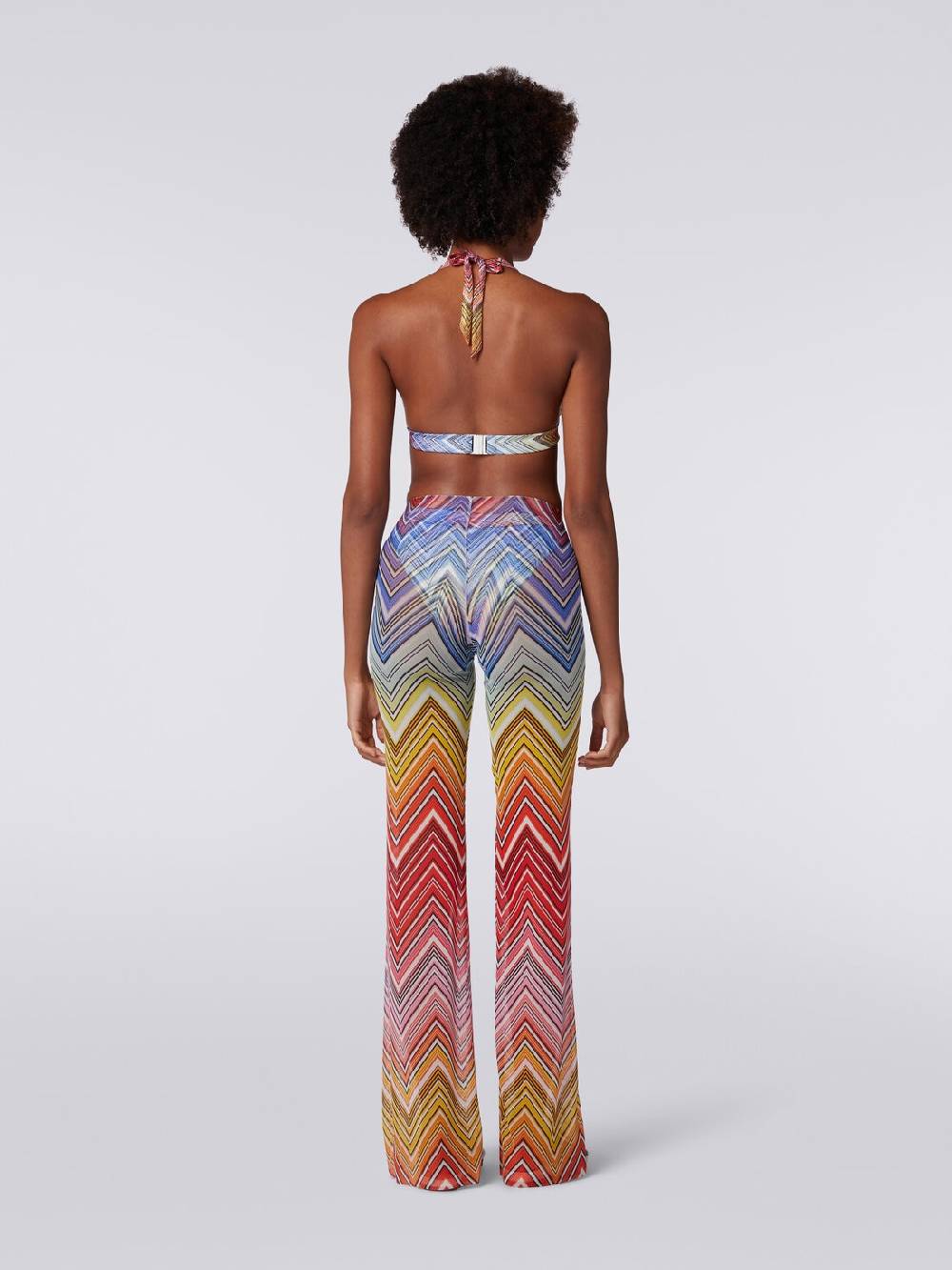 Missoni Pantaloni copricostume in tulle stampa zig zag Grandi sconti