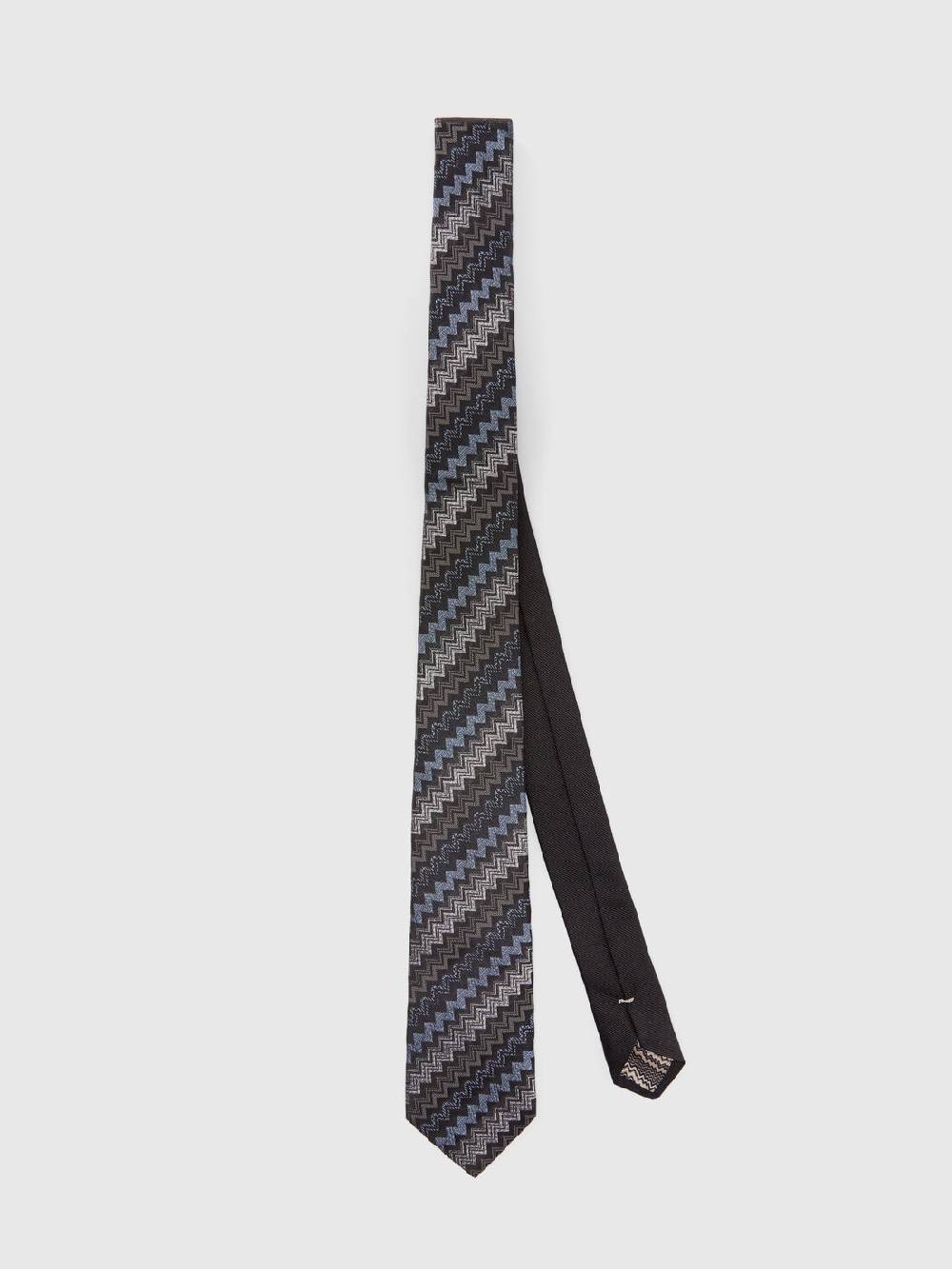 Missoni Cravatta in seta con motivo zig zag Nuovi prodotti