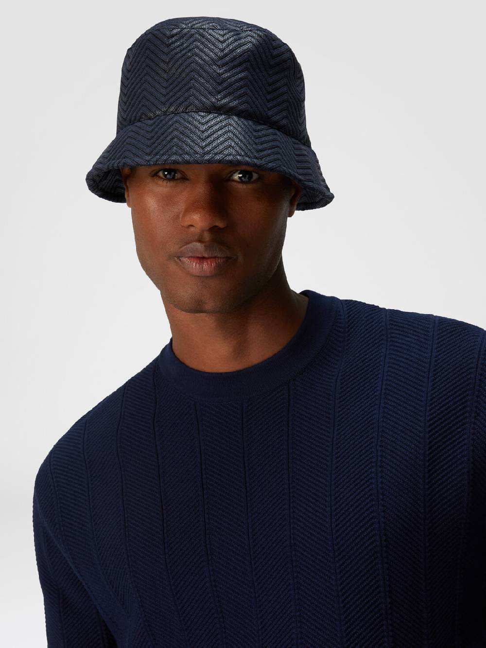 Missoni Bucket hat in cotone e viscosa chevron Offerte stagionali