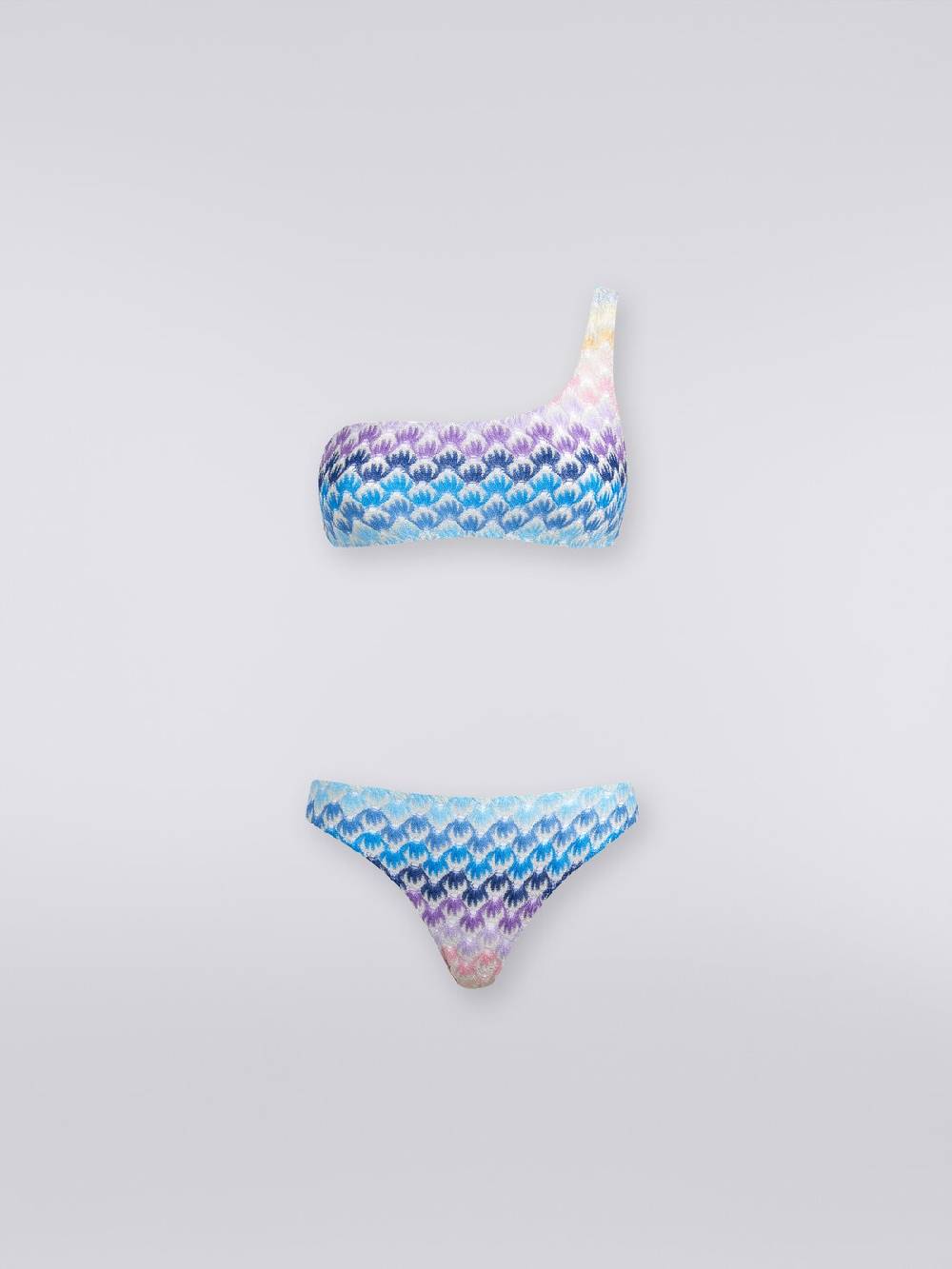 Missoni Bikini monospalla effetto pizzo dégradé con lurex Offerte speciali