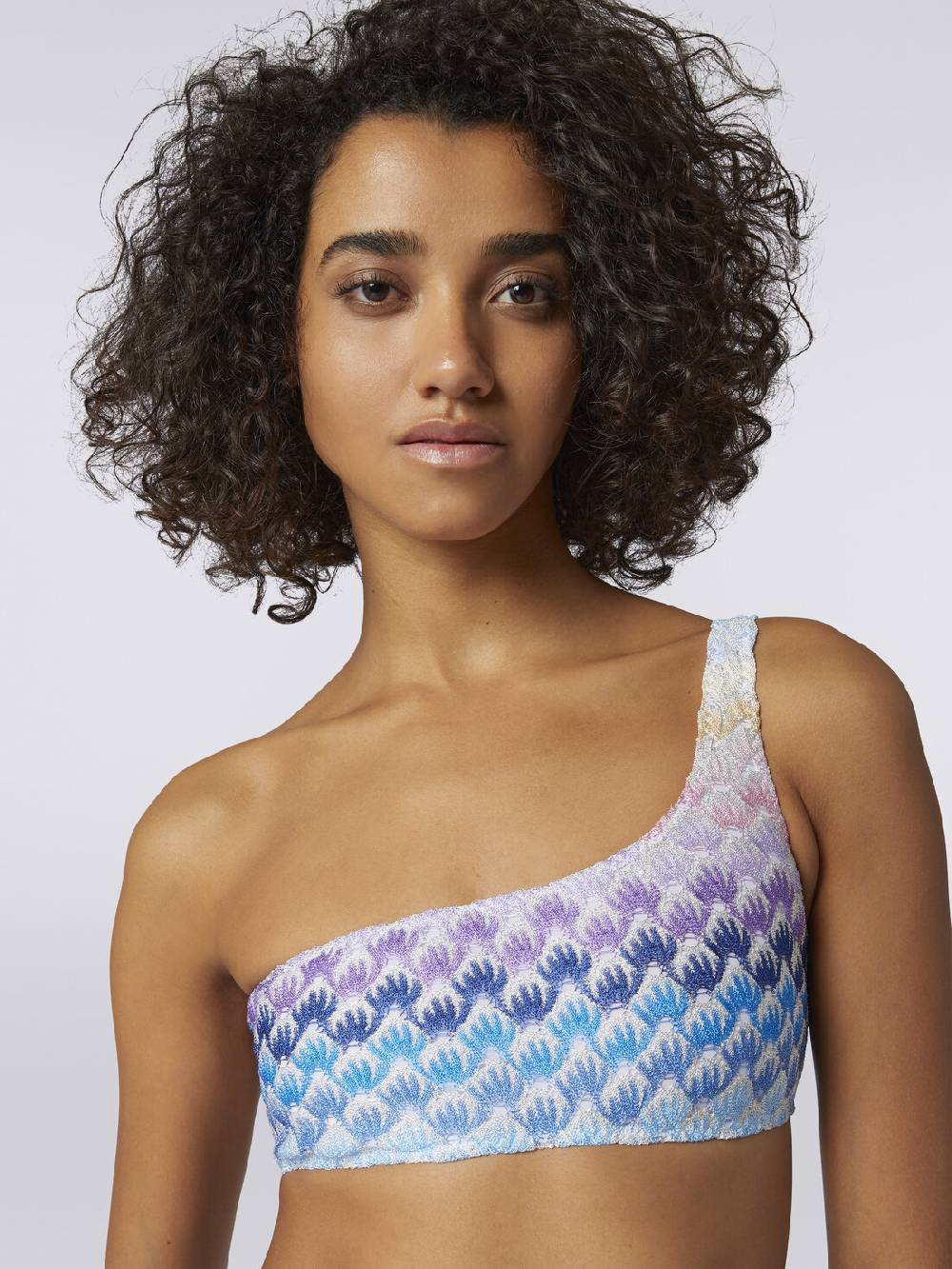Missoni Bikini monospalla effetto pizzo dégradé con lurex Offerte speciali