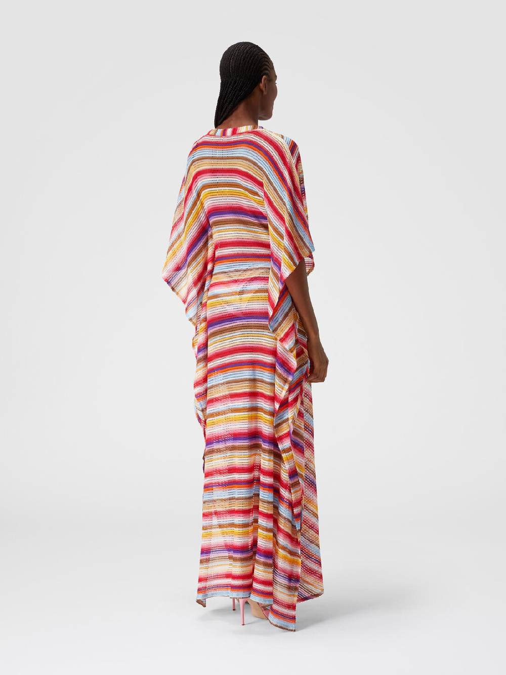 Missoni Caftano copricostume lungo in crochet rigato Enormi risparmi