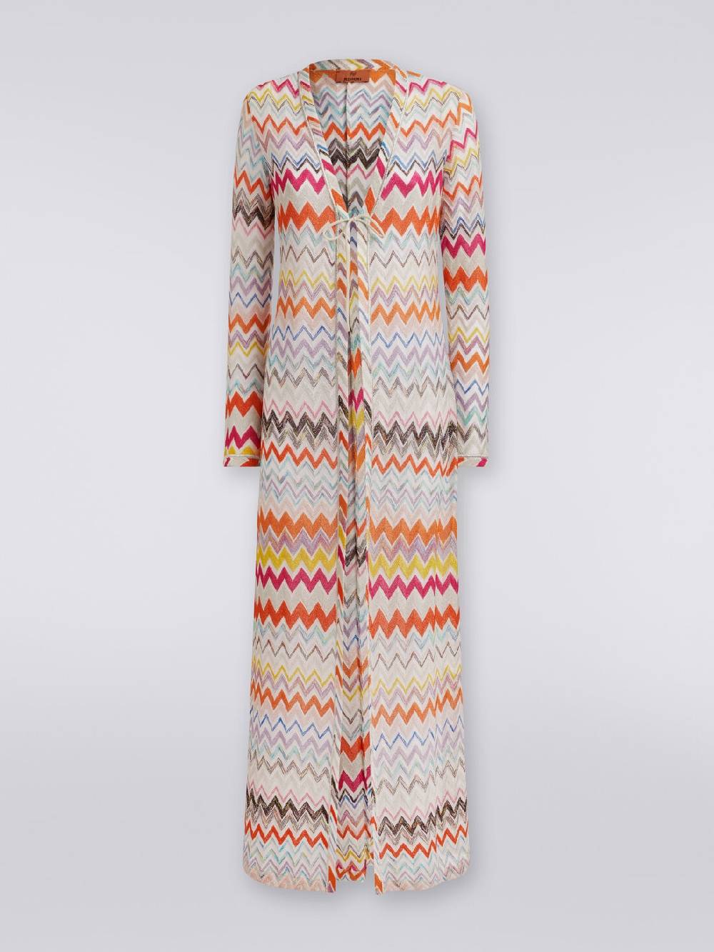 Missoni Cardigan copricostume lungo con motivo zig zag e lurex Super Saving Price