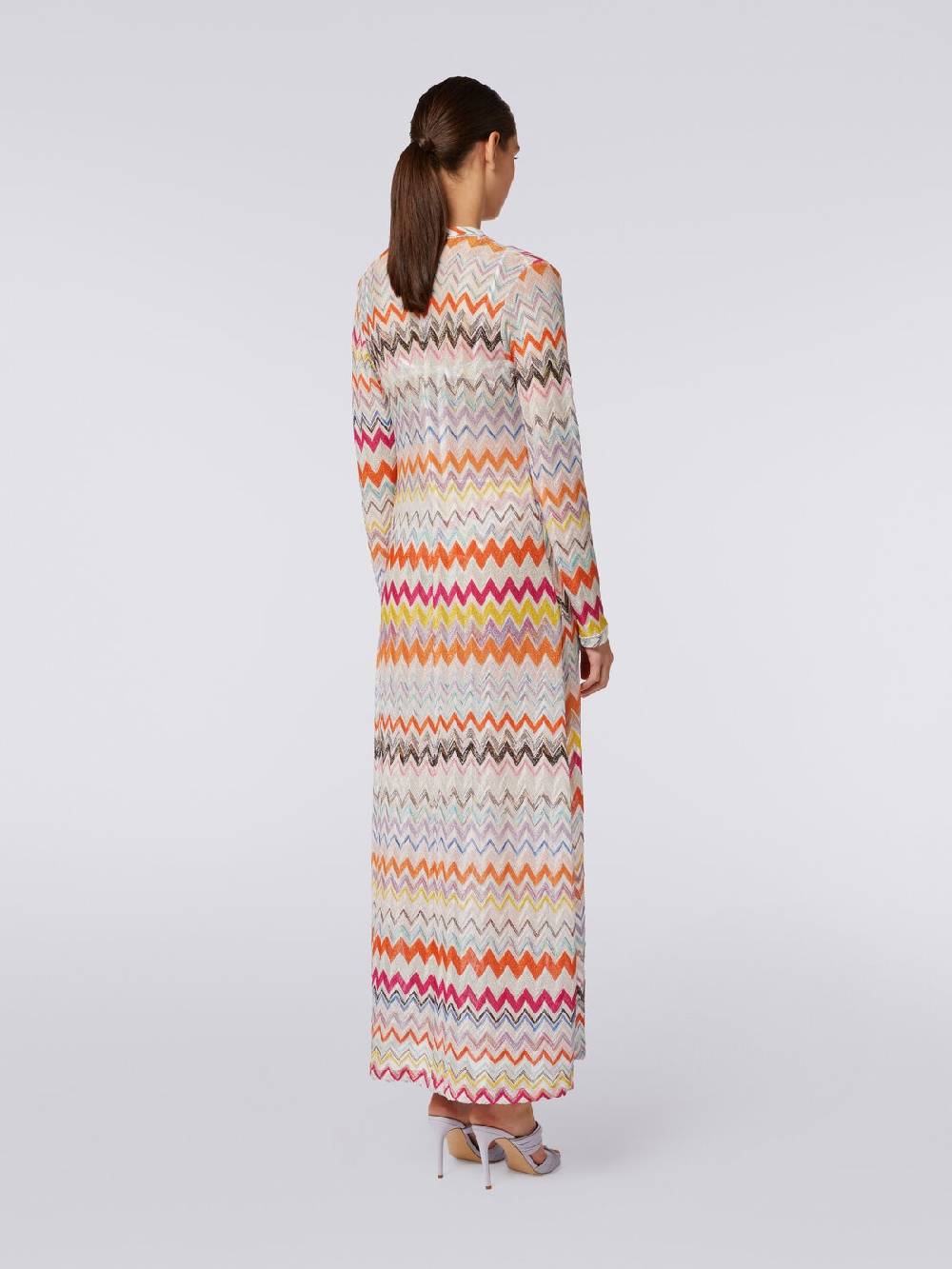 Missoni Cardigan copricostume lungo con motivo zig zag e lurex Super Saving Price
