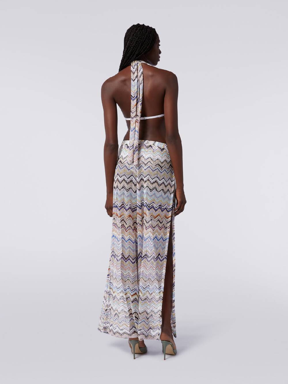Missoni Pantaloni in maglia di viscosa a rete zig zag con lurex Offerta settimanale