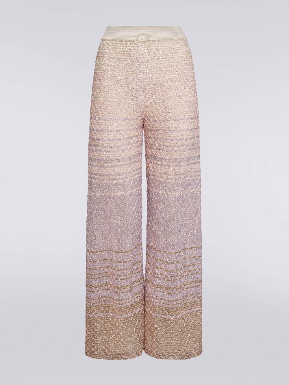 Missoni Pantaloni in maglia dégradé con paillettes Promozione temporanea