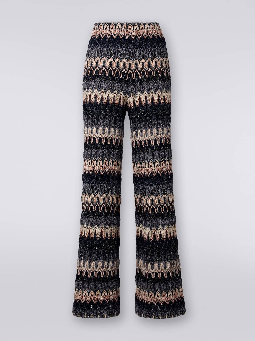Missoni Pantaloni in misto viscosa lamé a onde effetto pizzo Fino al 50% di sconto