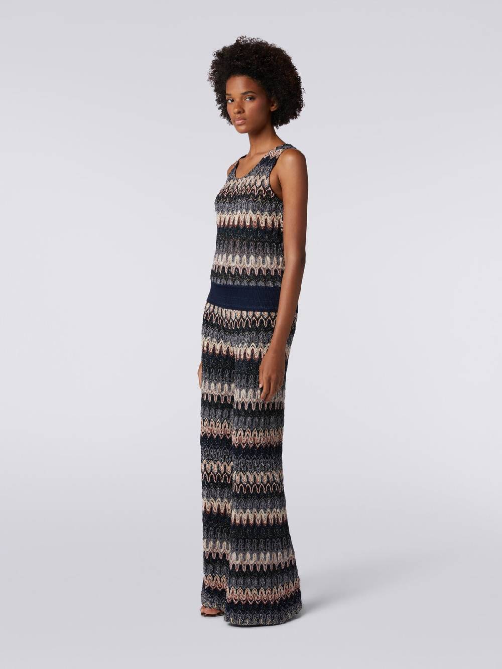 Missoni Pantaloni in misto viscosa lamé a onde effetto pizzo Fino al 50% di sconto