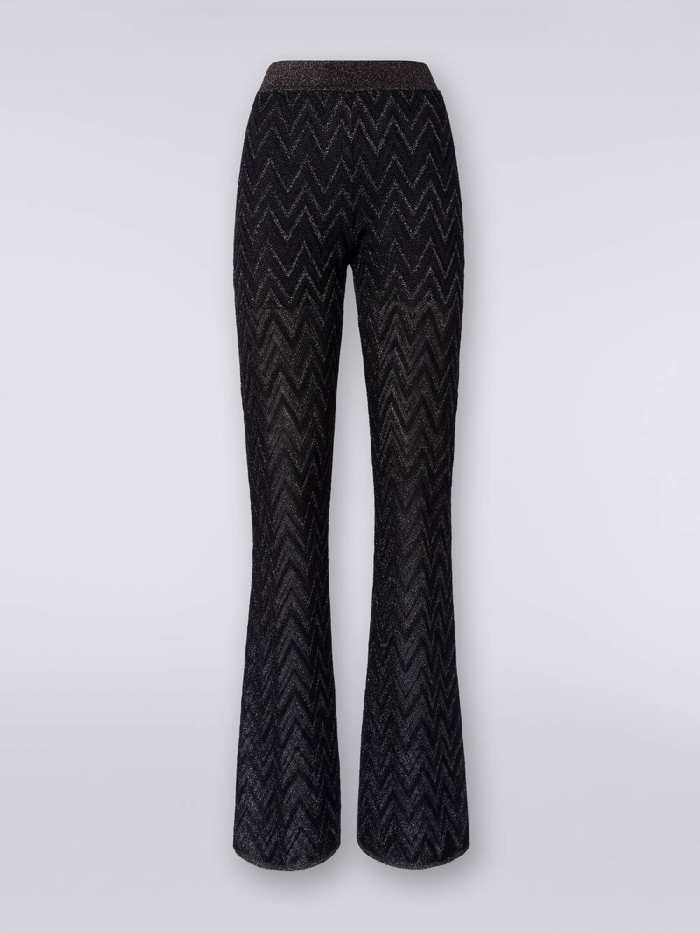 Missoni Pantaloni in maglia di viscosa zig zag con lurex Only for today
