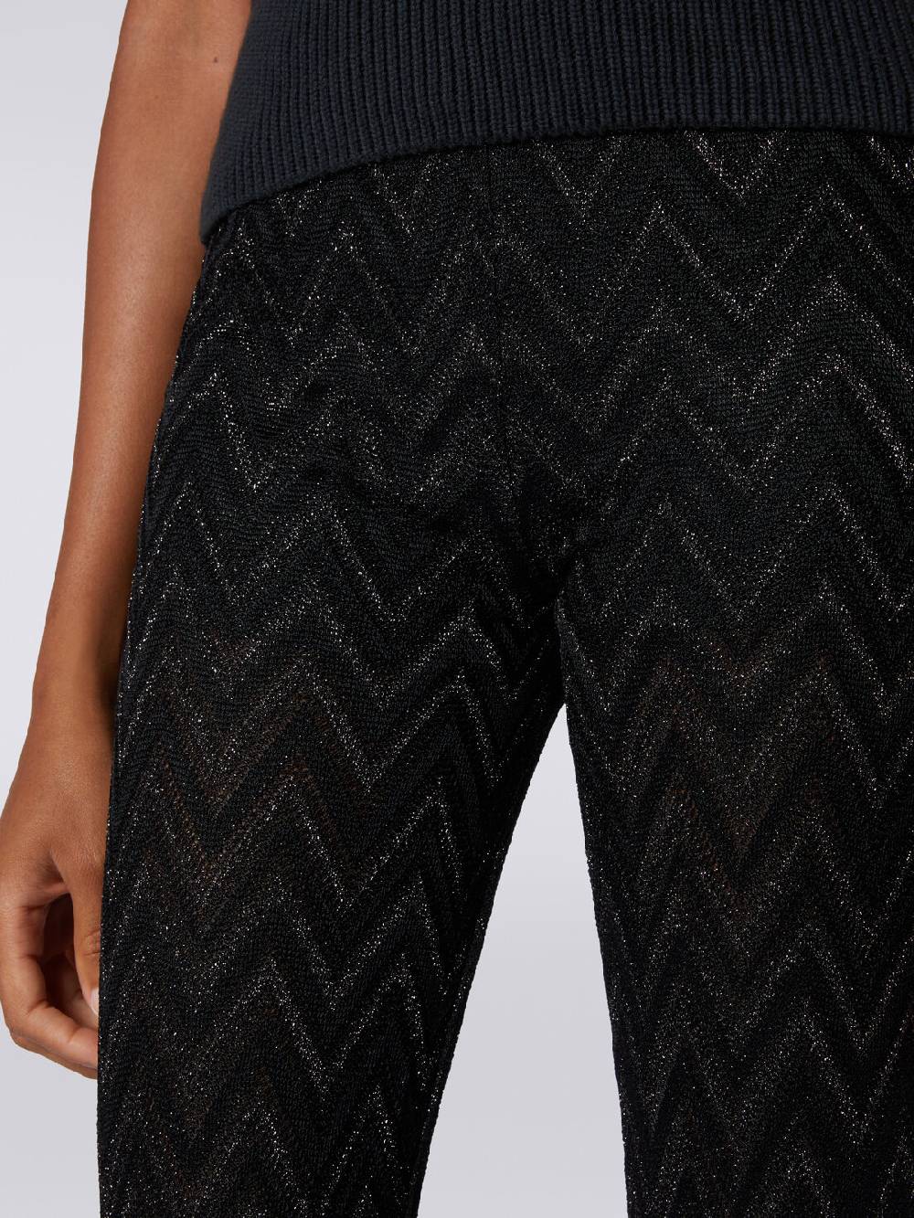 Missoni Pantaloni in maglia di viscosa zig zag con lurex Only for today