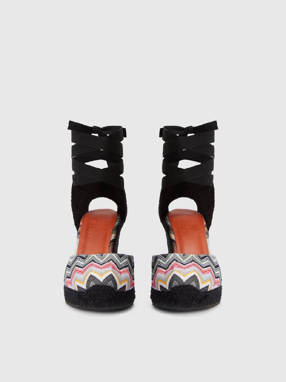 Missoni Espadrilles con tomaia in tessuto chevron e zeppa Limitato a 3 giorni