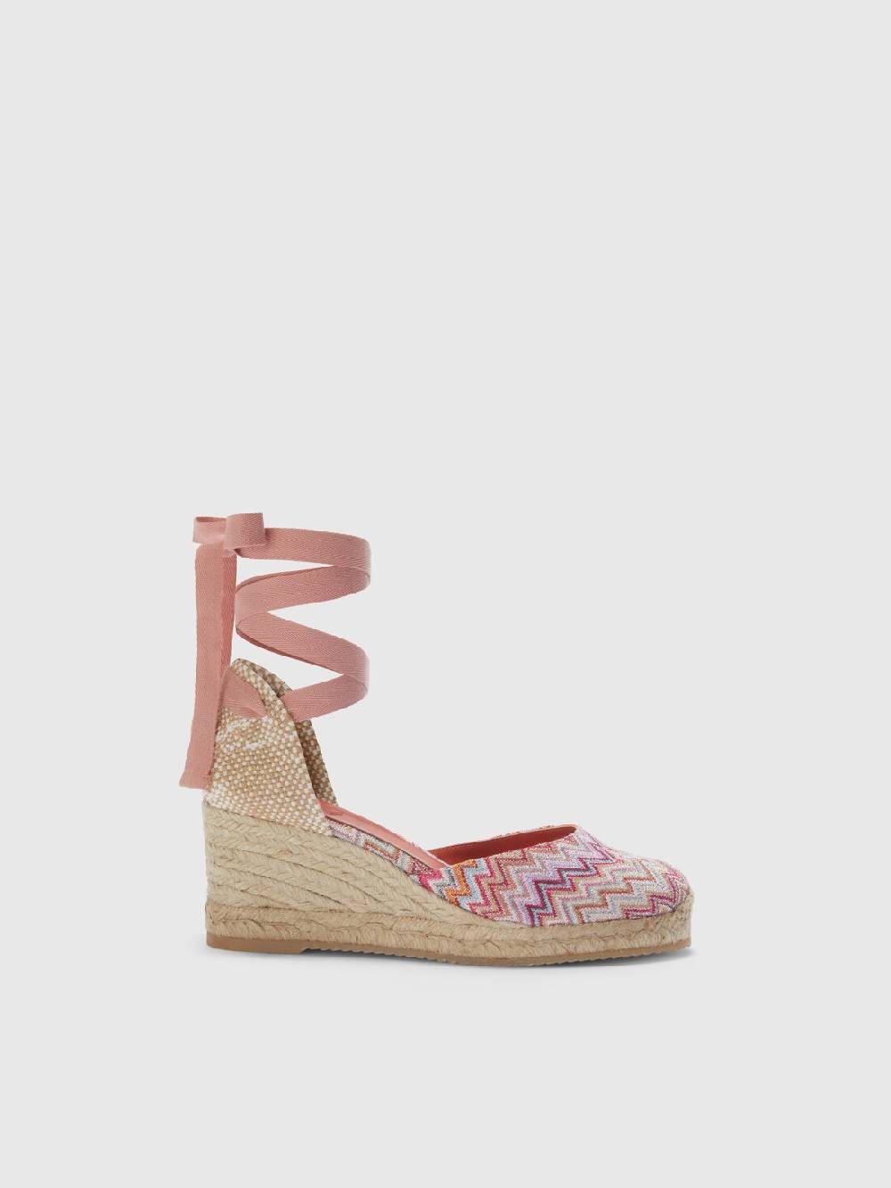 Missoni Espadrilles con tomaia in tessuto chevron e zeppa Esporta salva