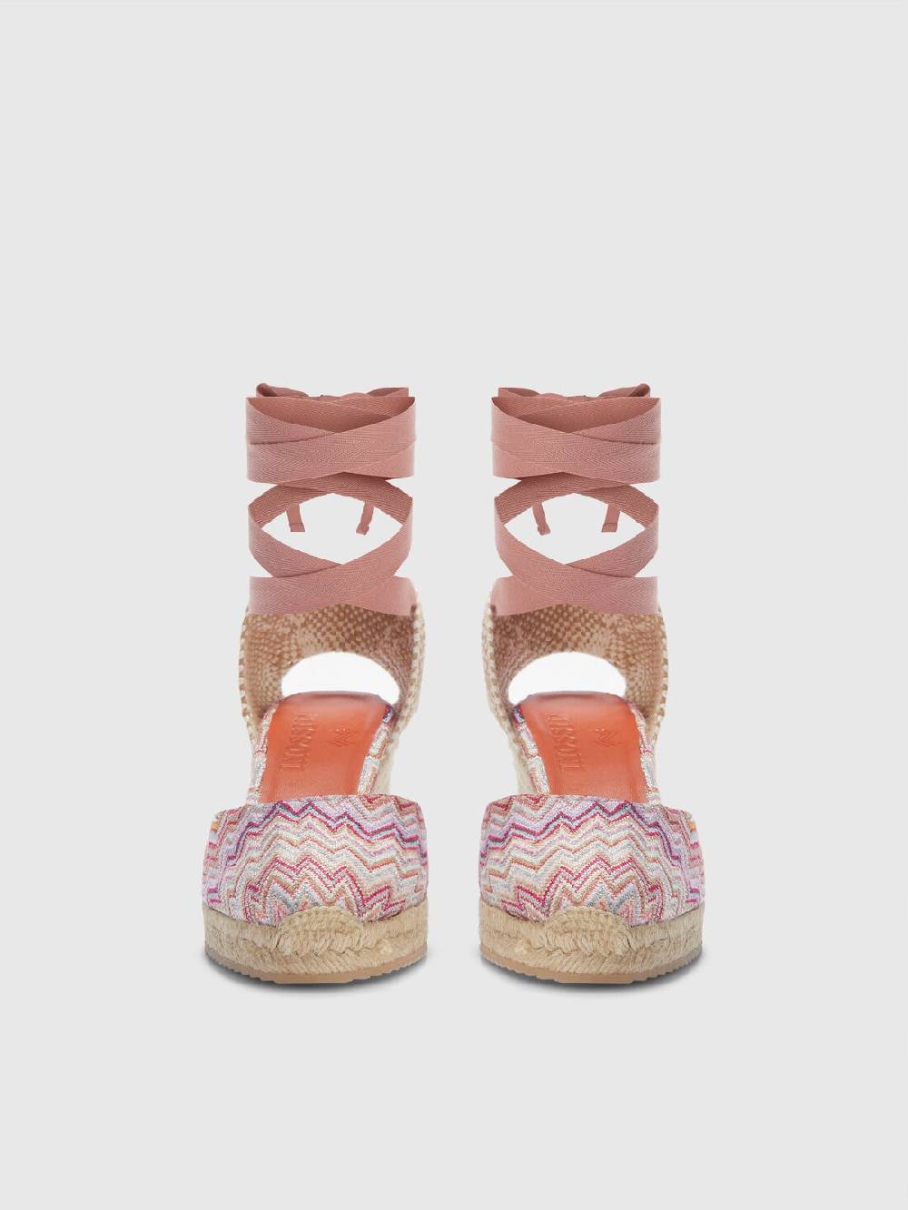 Missoni Espadrilles con tomaia in tessuto chevron e zeppa Esporta salva