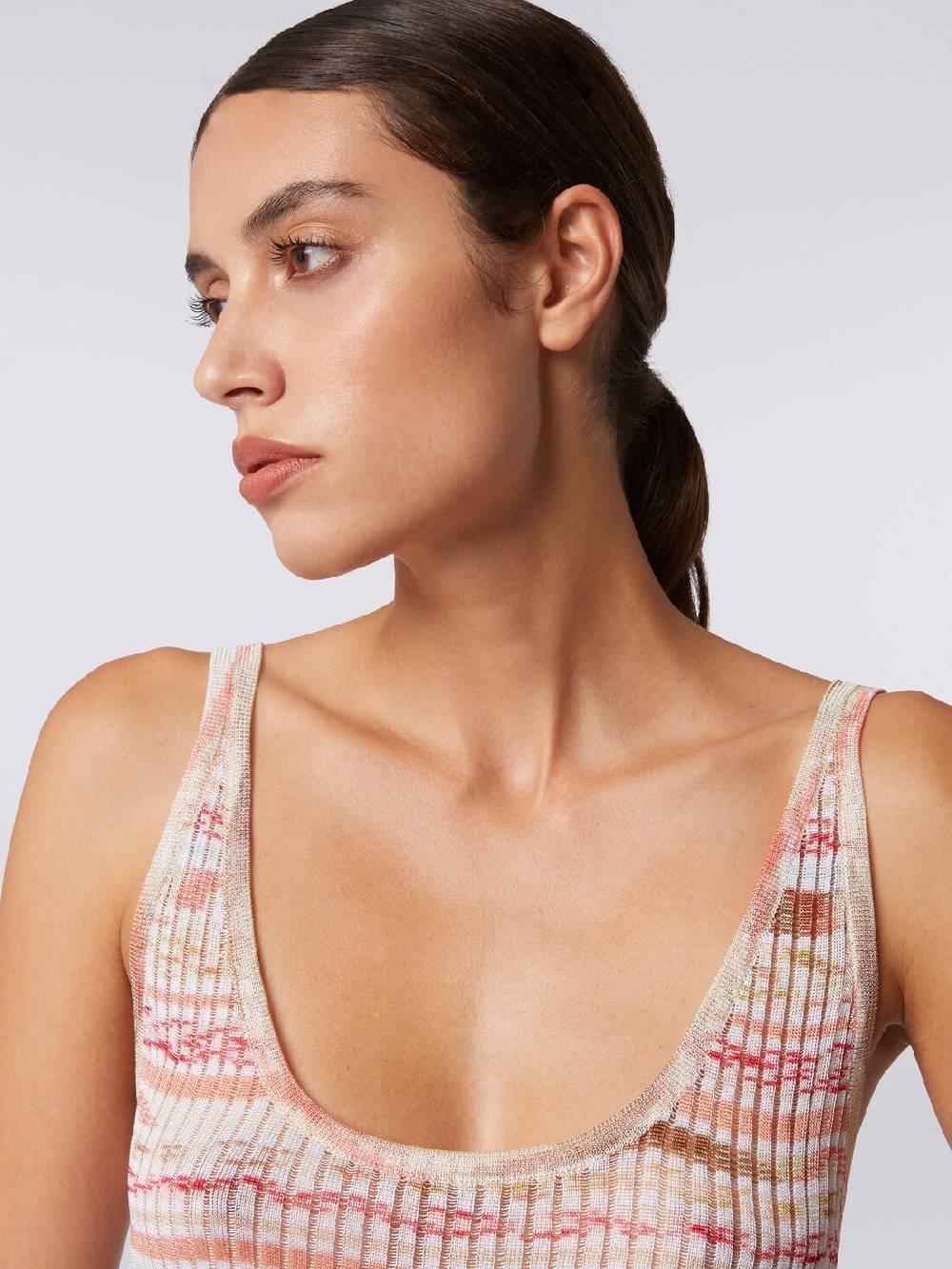 Missoni Canottiera in viscosa a costine fiammata 50% di sconto per tempo limitato