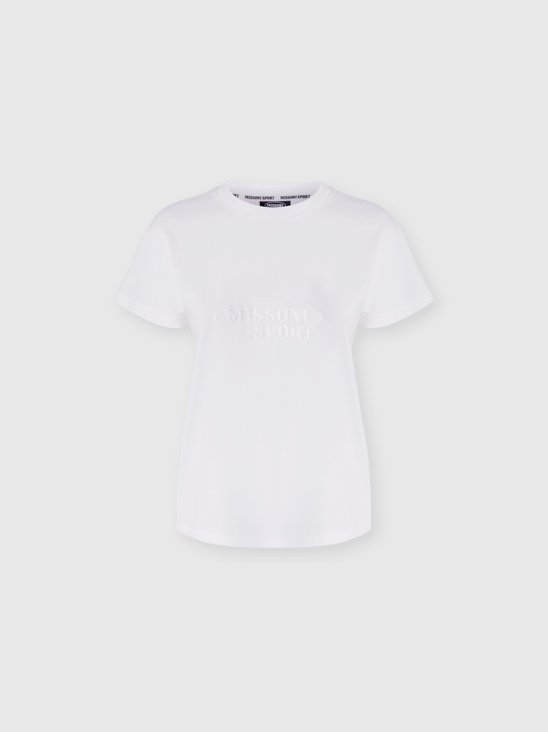 Missoni T-shirt girocollo in cotone con logo Consegna Veloce