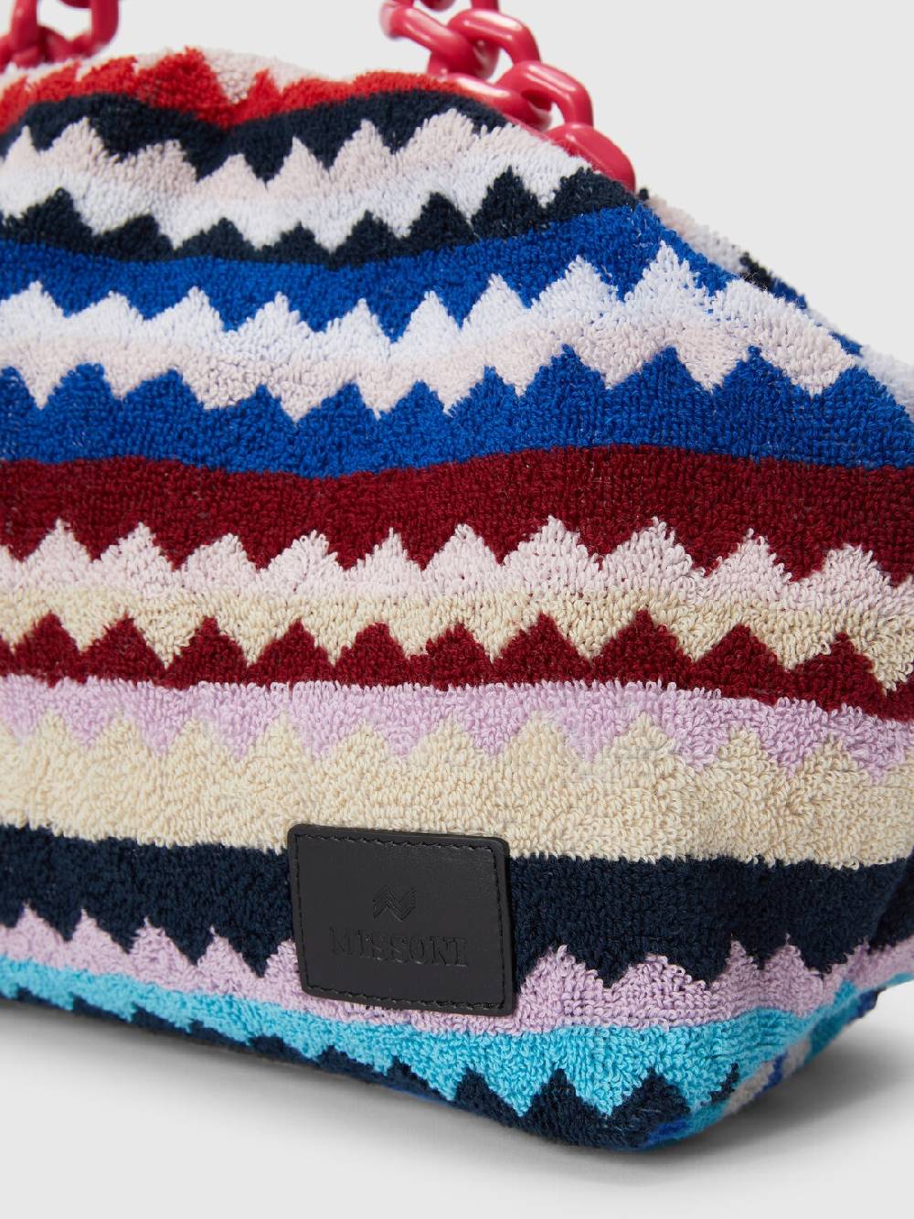 Missoni Clutch in spugna di cotone zig zag Sottocosto