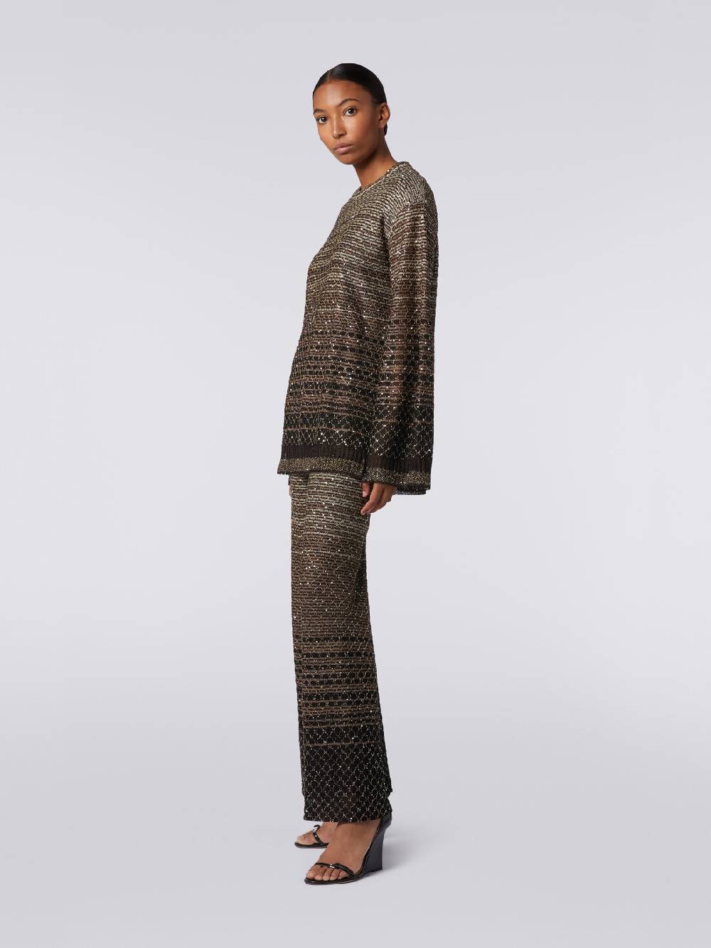 Missoni Pantaloni in maglia dégradé con paillettes I Più Venduti