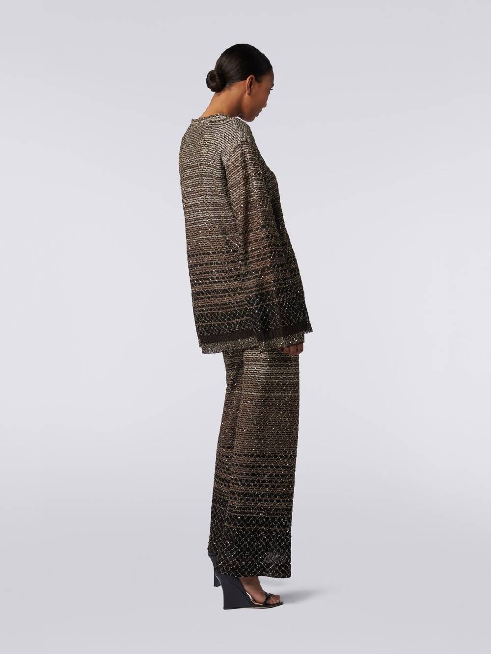Missoni Pantaloni in maglia dégradé con paillettes I Più Venduti