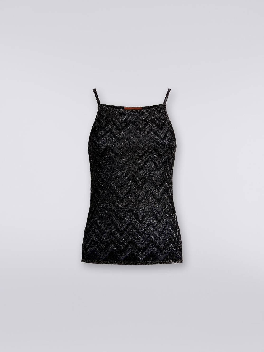Missoni Canottiera in maglia chevron lamé Moda