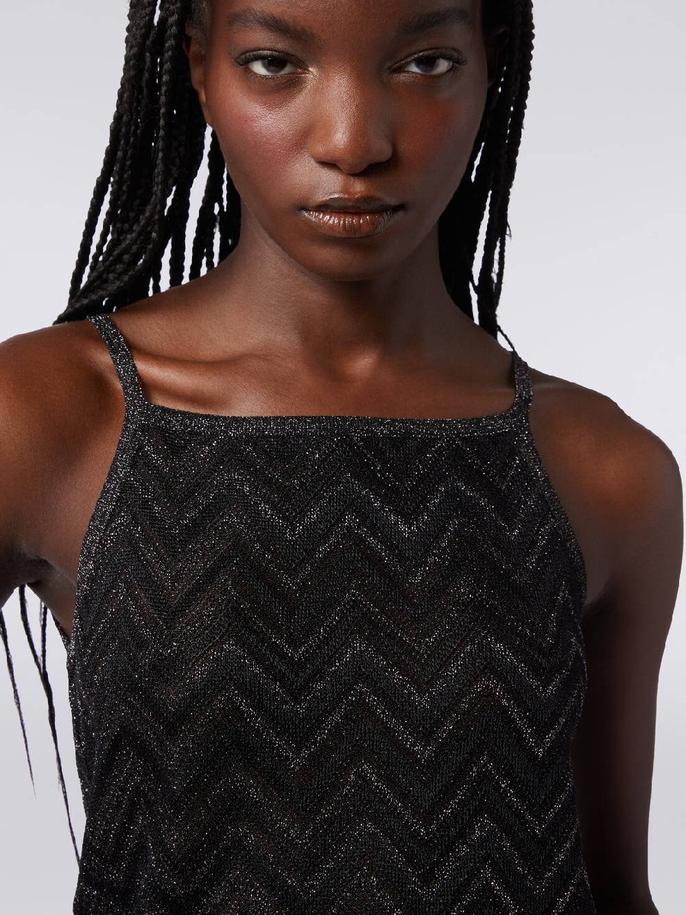 Missoni Canottiera in maglia chevron lamé Moda