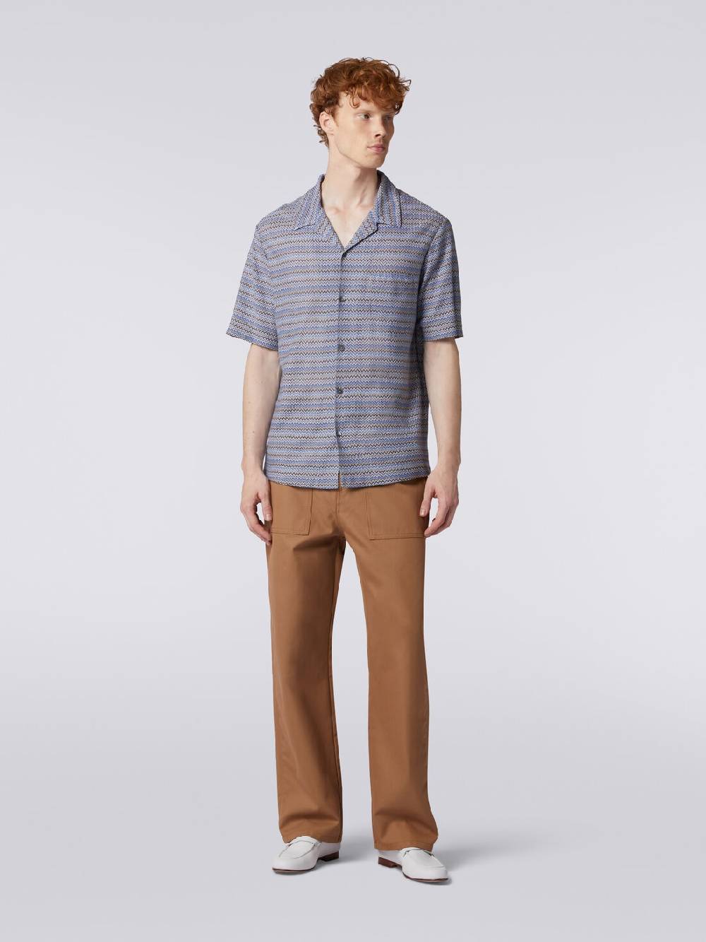 Missoni Camicia a maniche corte modello bowling zig zag Negozio online di fabbrica