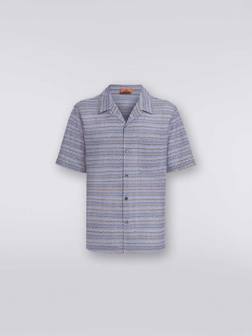 Missoni Camicia a maniche corte modello bowling zig zag Negozio online di fabbrica