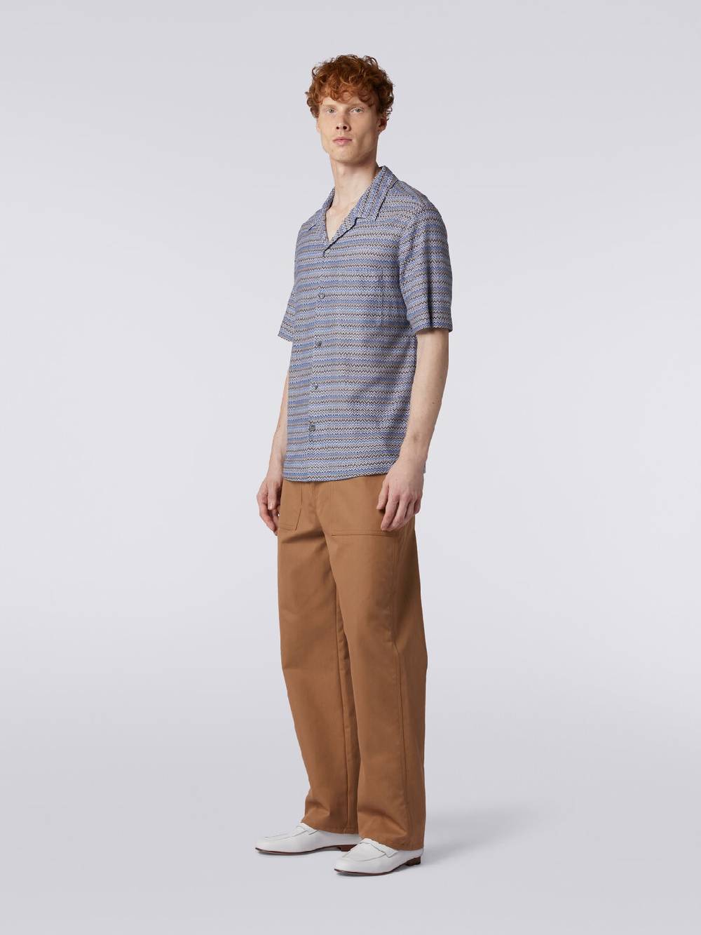 Missoni Camicia a maniche corte modello bowling zig zag Negozio online di fabbrica