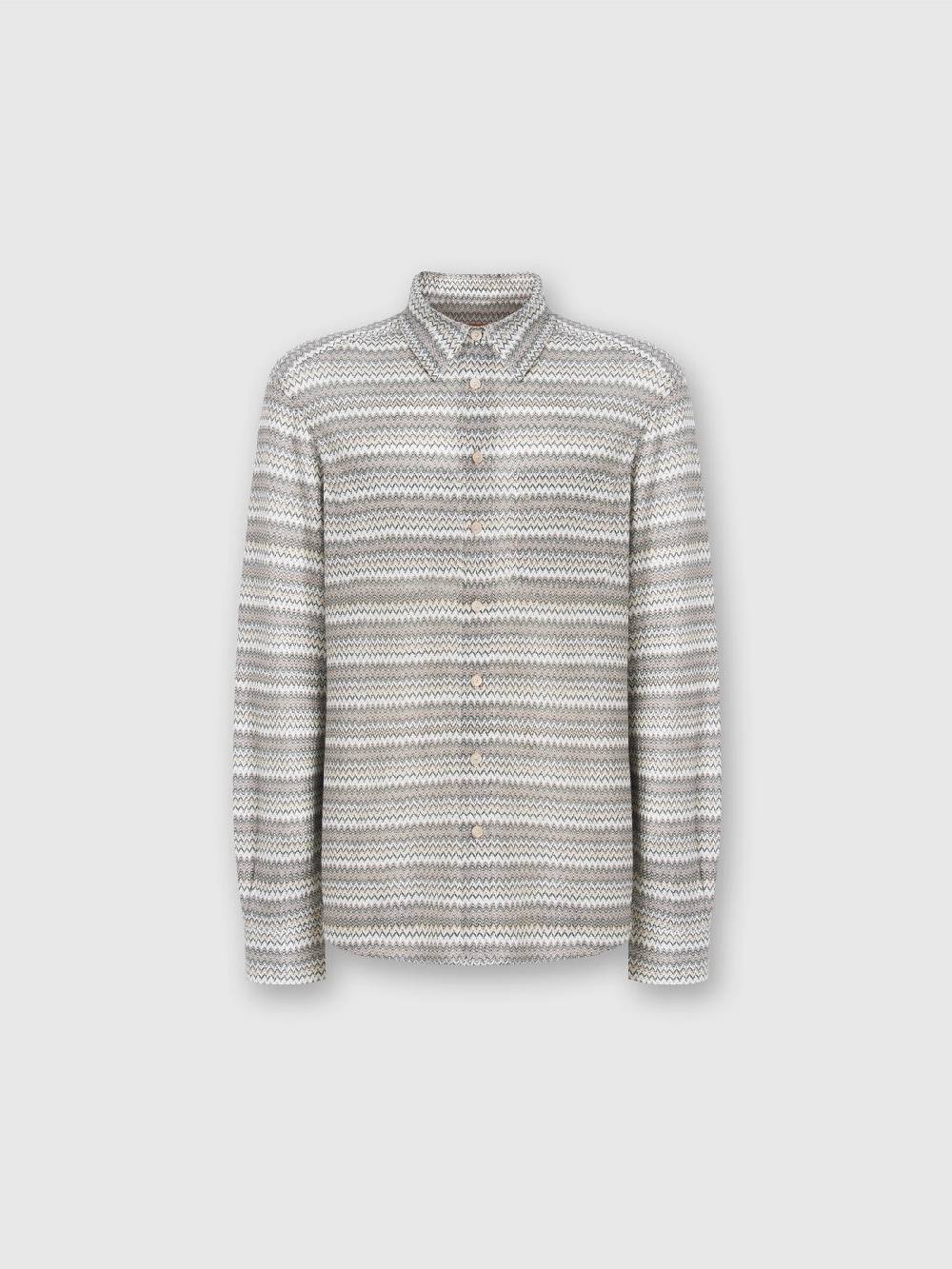 Missoni Camicia a maniche lunghe in misto viscosa chevron Offerta speciale