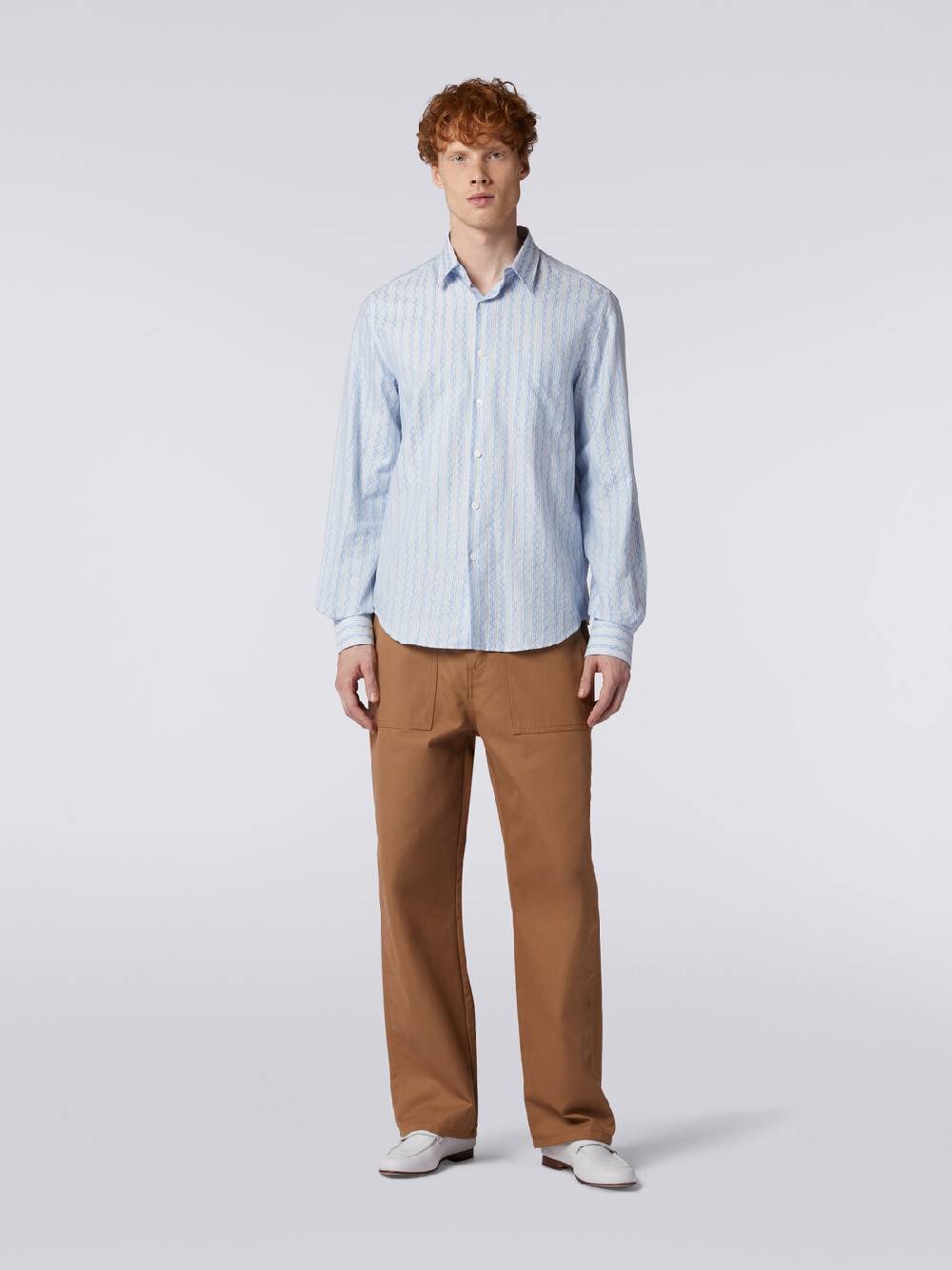 Missoni Camicia a maniche lunghe in popeline di cotone Comprare a buon mercato