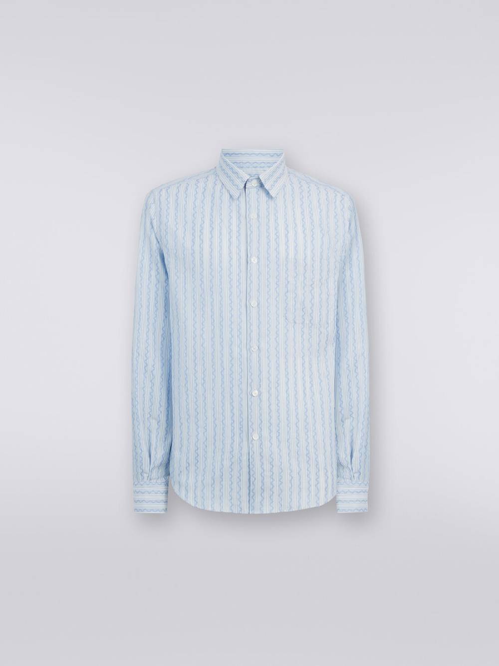 Missoni Camicia a maniche lunghe in popeline di cotone Comprare a buon mercato