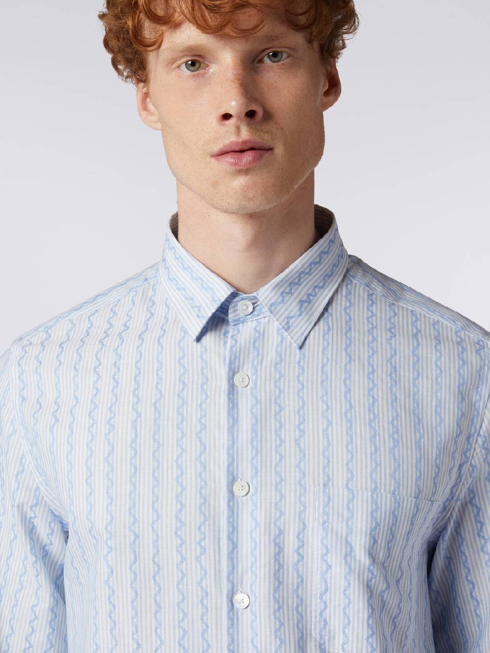 Missoni Camicia a maniche lunghe in popeline di cotone Comprare a buon mercato