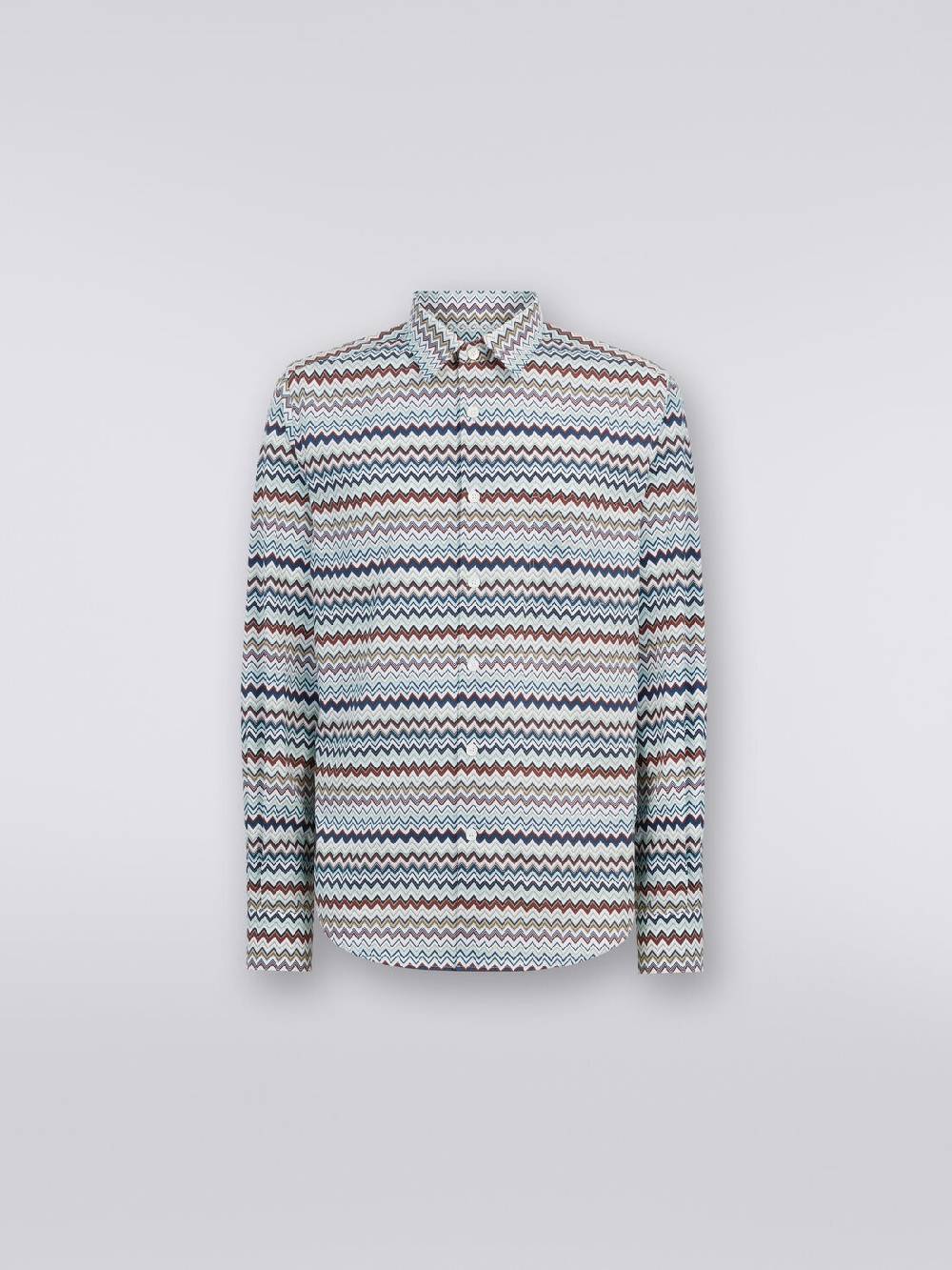 Missoni Camicia a maniche lunghe con stampa zig zag Grande vendita