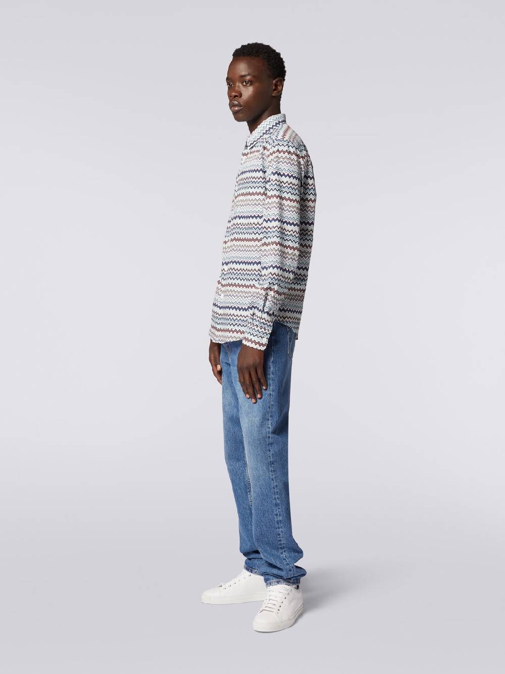 Missoni Camicia a maniche lunghe con stampa zig zag Grande vendita