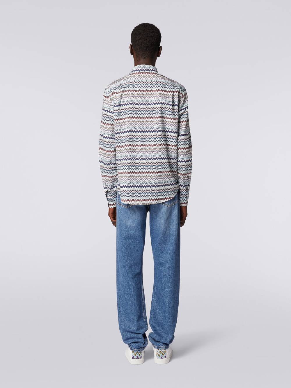 Missoni Camicia a maniche lunghe con stampa zig zag Grande vendita