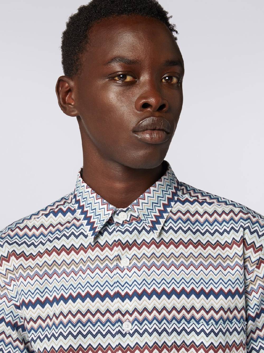 Missoni Camicia a maniche lunghe con stampa zig zag Grande vendita