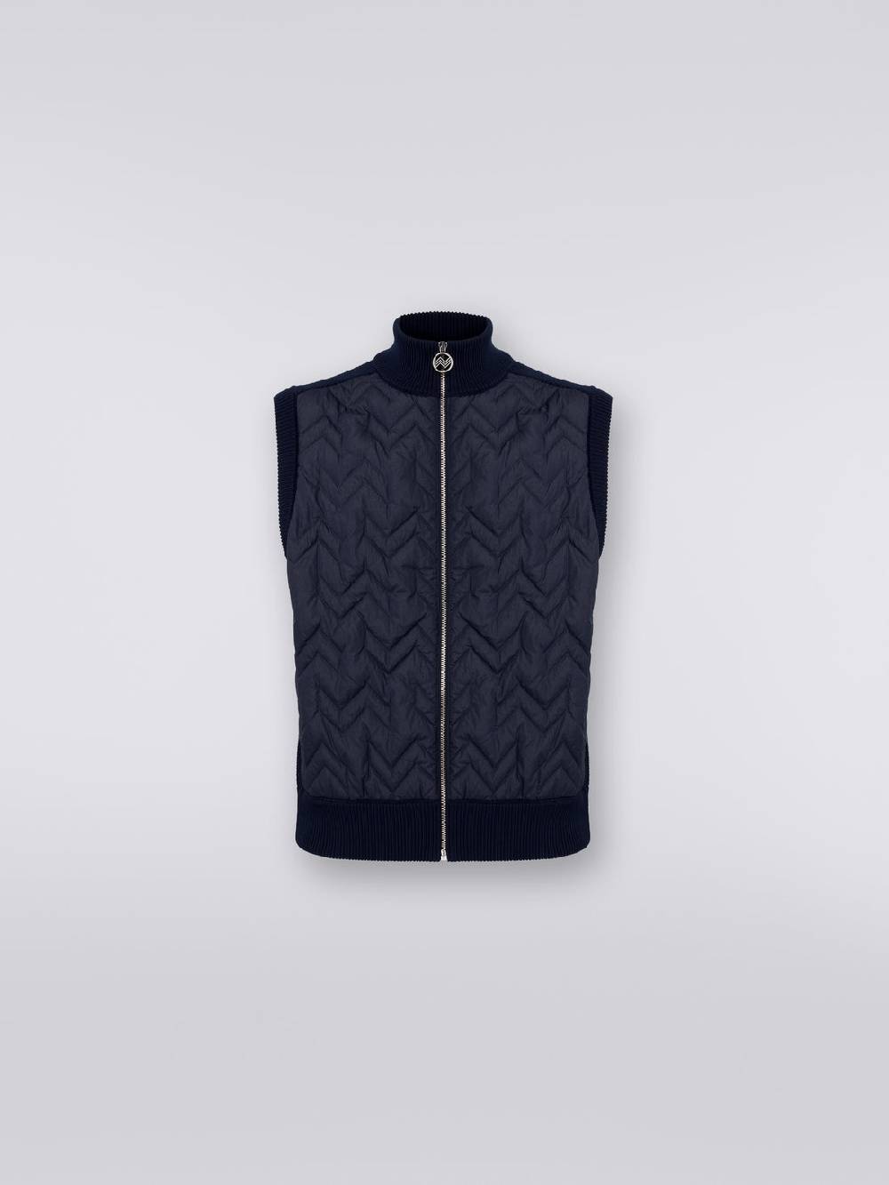 Missoni Gilet impunturato a zig zag con parte posteriore e profili in maglia Flash Sale
