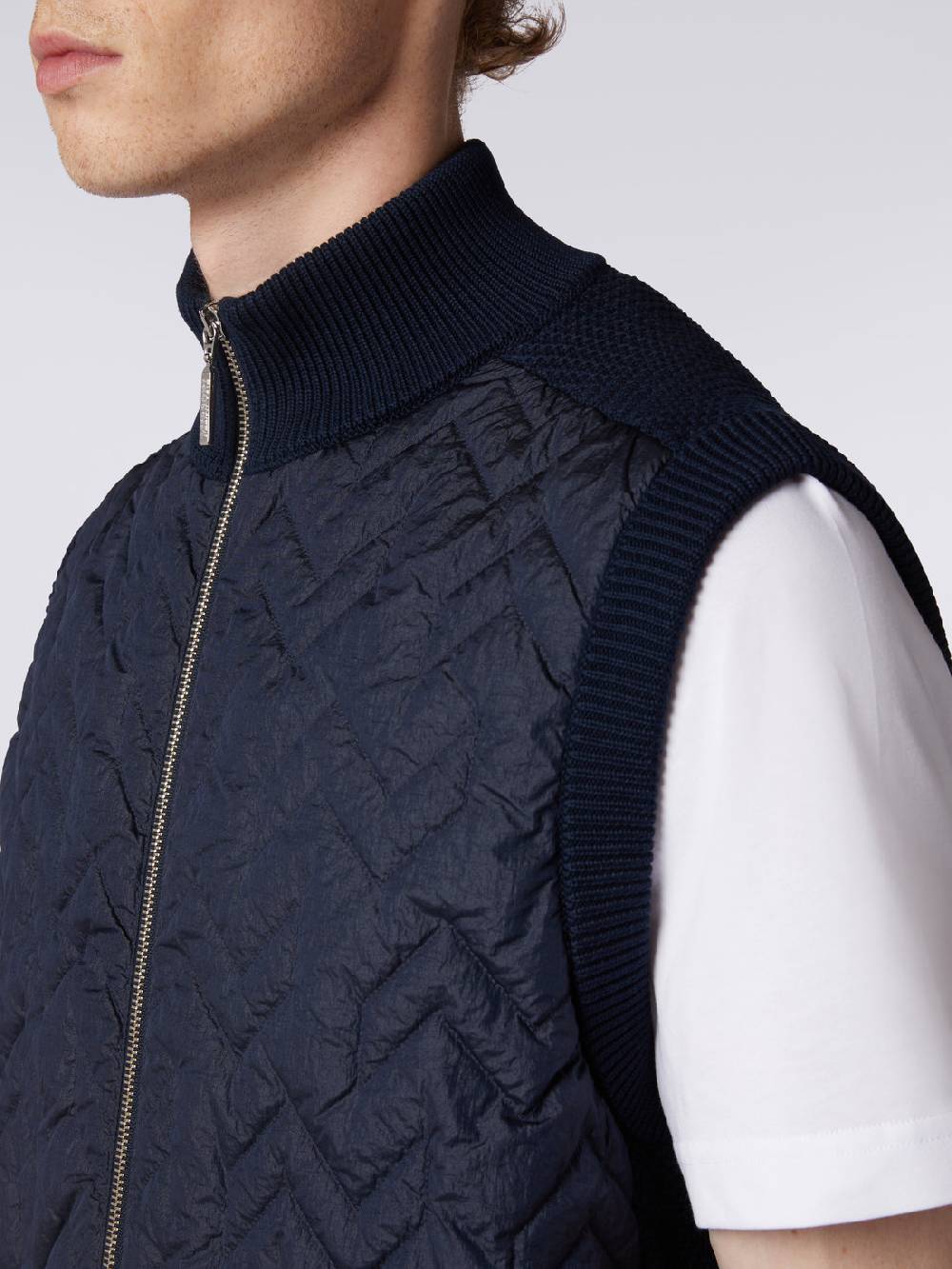 Missoni Gilet impunturato a zig zag con parte posteriore e profili in maglia Flash Sale