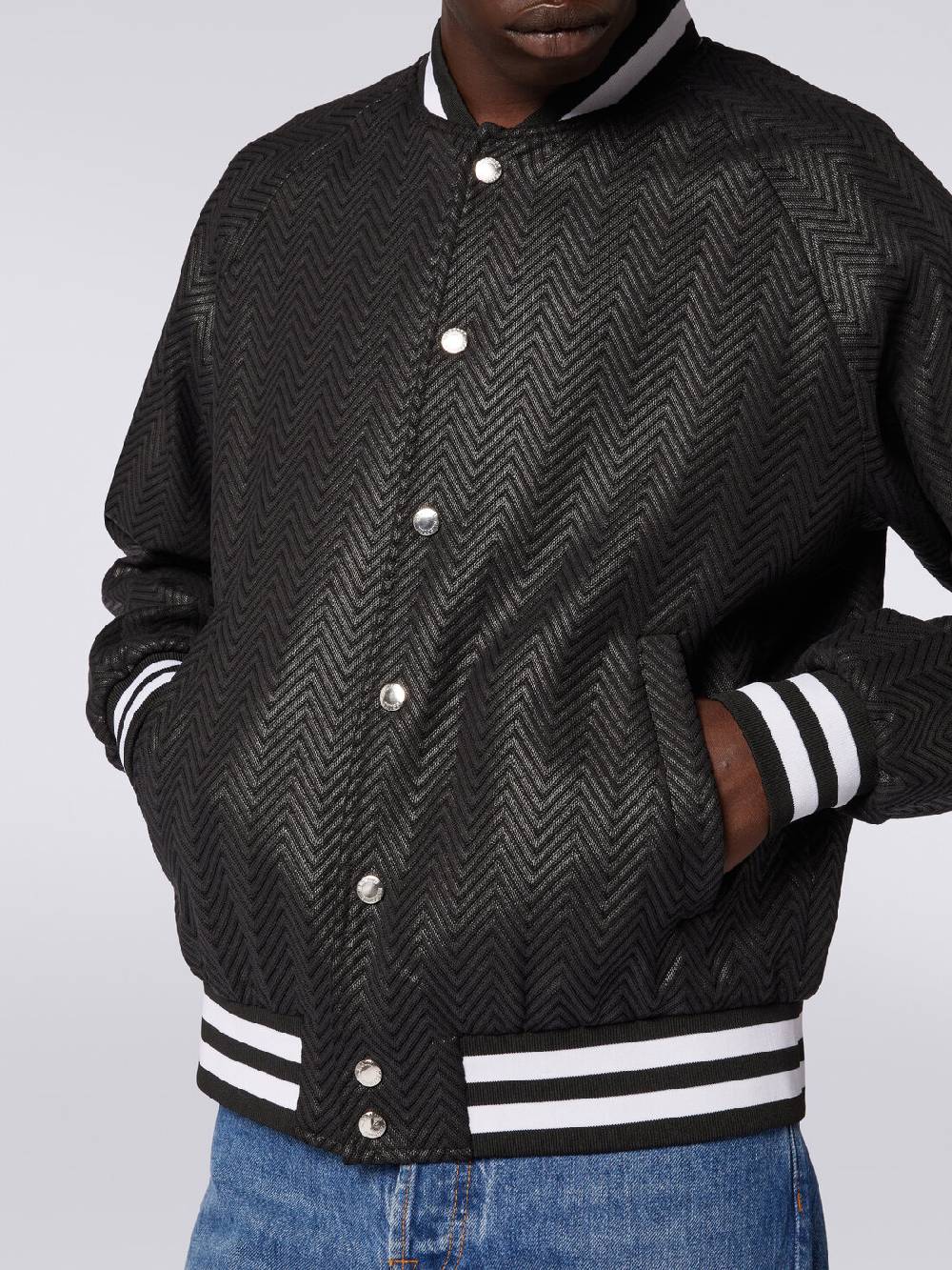 Missoni Bomber in cotone e viscosa zig zag Offerta esclusiva