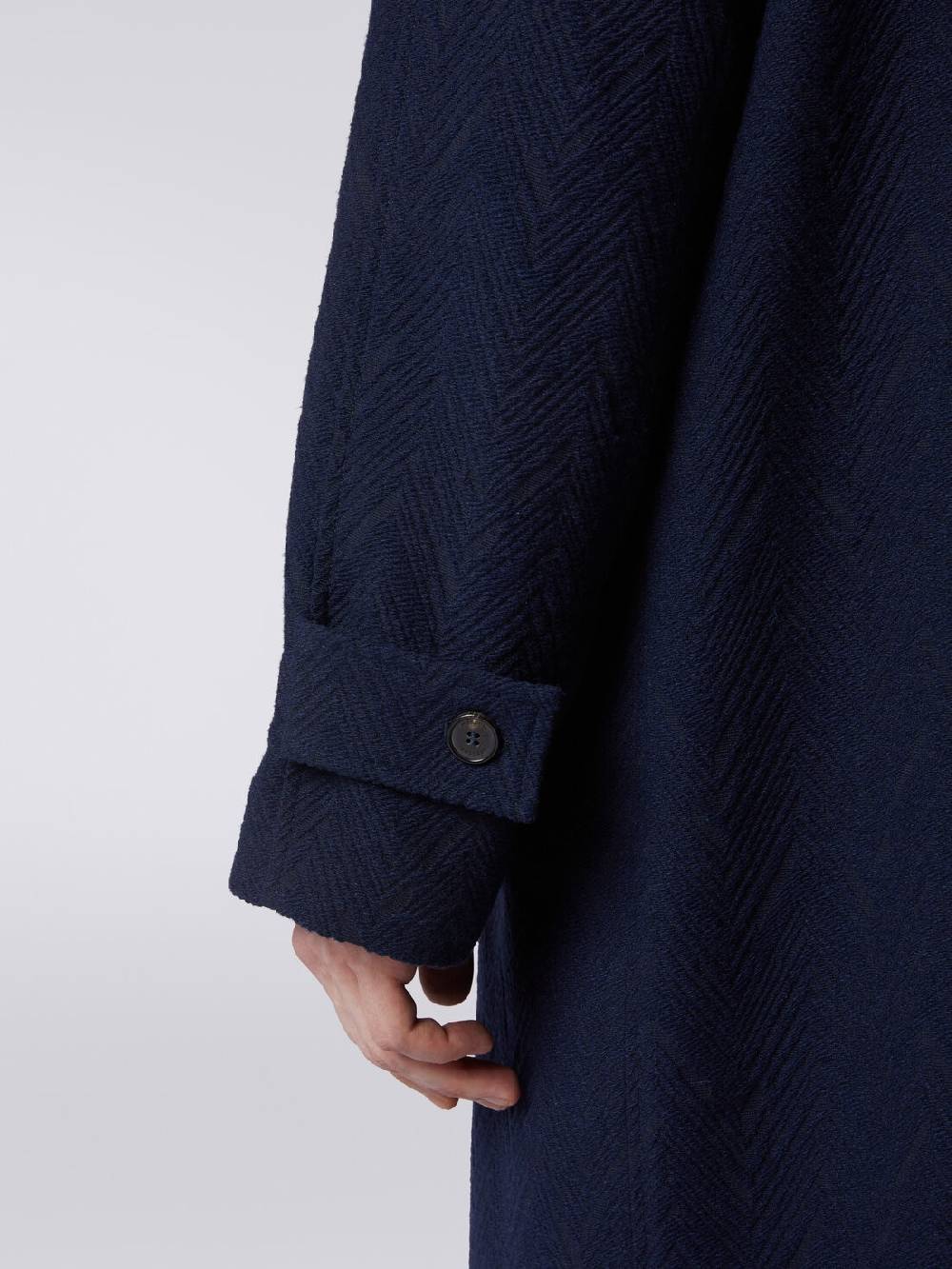 Missoni Cappotto misto lana jacquard con motivo zig zag Black Friday