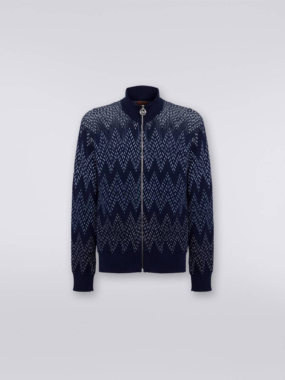 Missoni Giacca in cotone chevron con zip Latest fashion