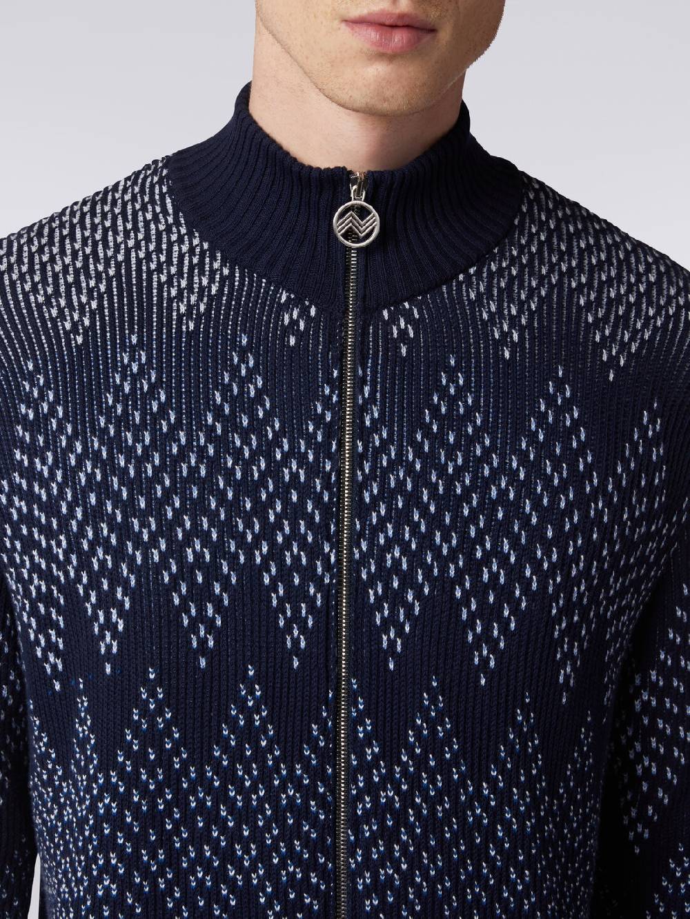 Missoni Giacca in cotone chevron con zip Latest fashion
