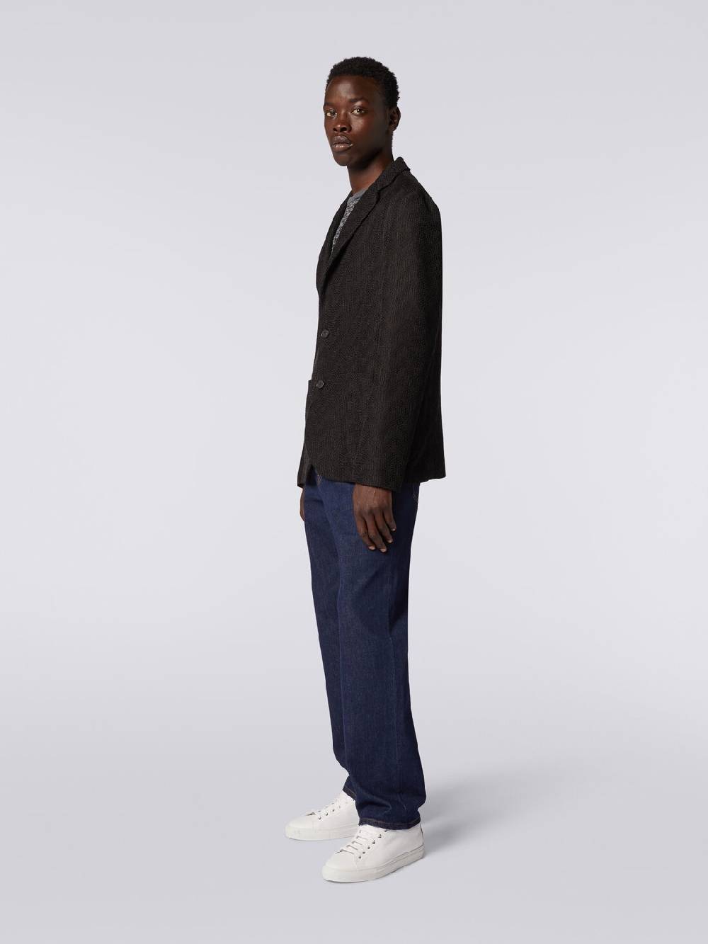 Missoni Blazer monopetto in cotone chevron Lightning offer