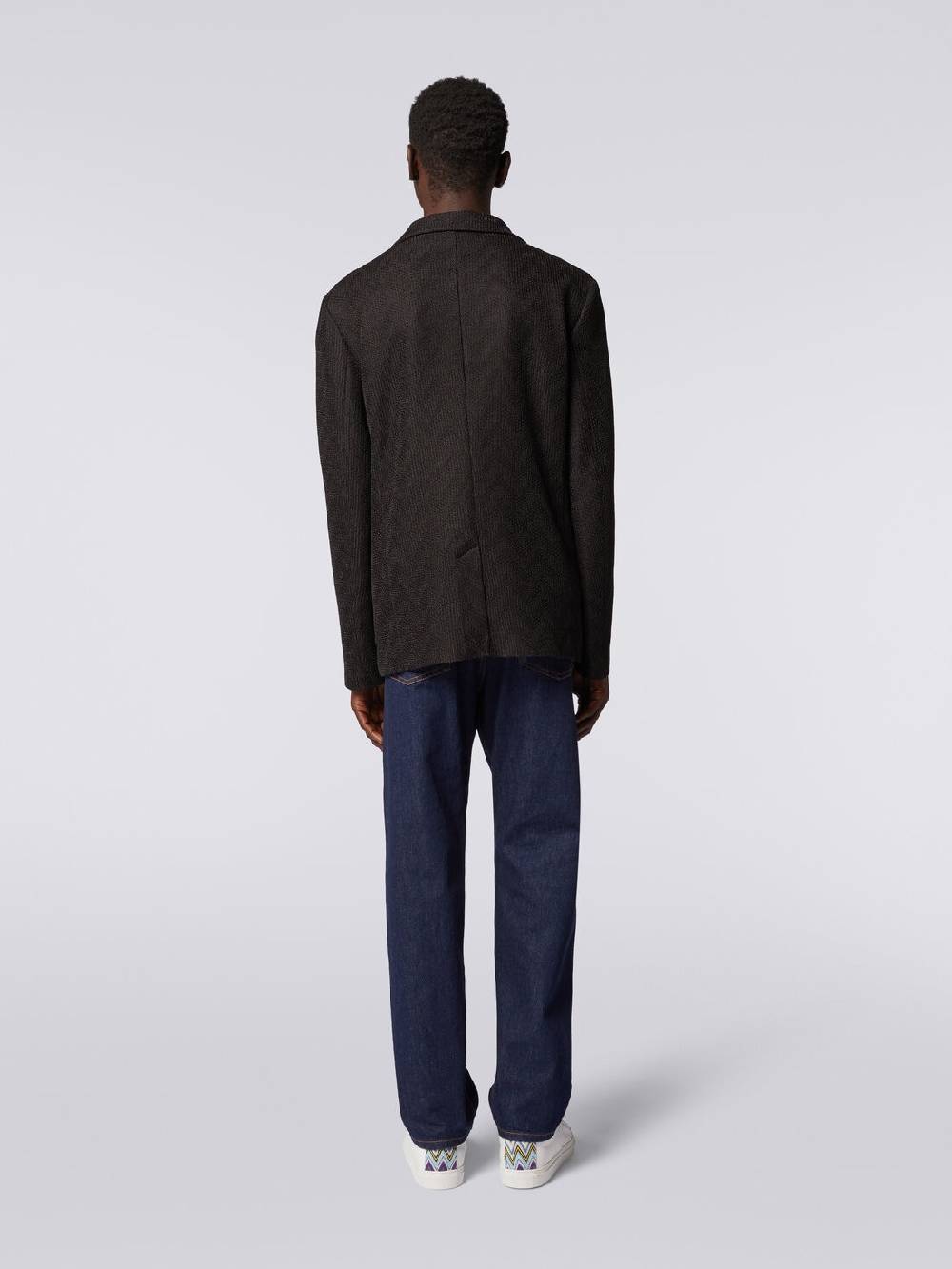 Missoni Blazer monopetto in cotone chevron Lightning offer