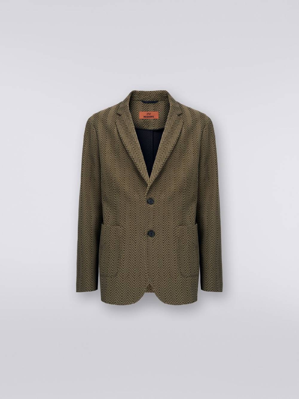 Missoni Blazer in cotone e viscosa chevron Grandi sconti