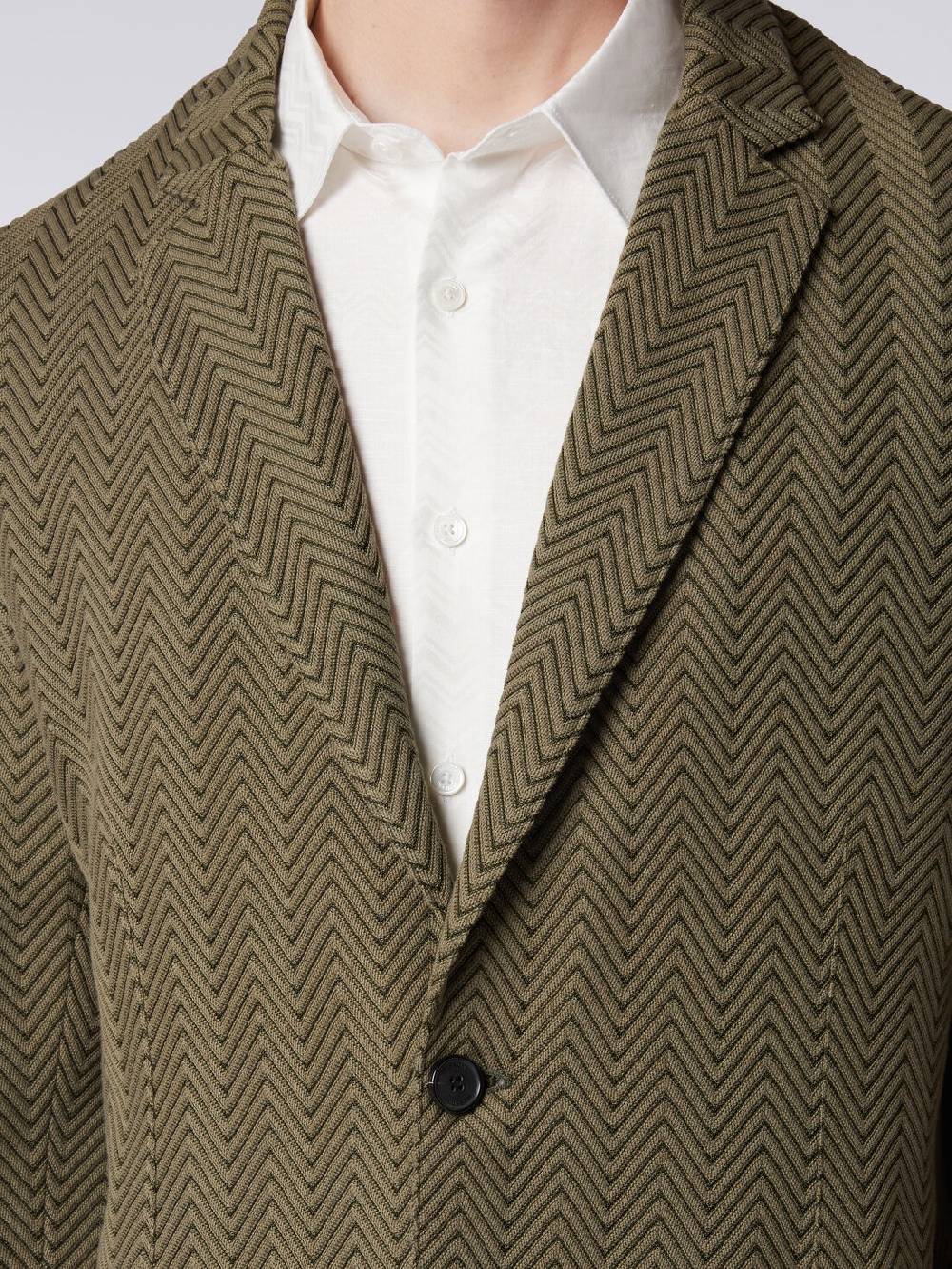 Missoni Blazer in cotone e viscosa chevron Grandi sconti