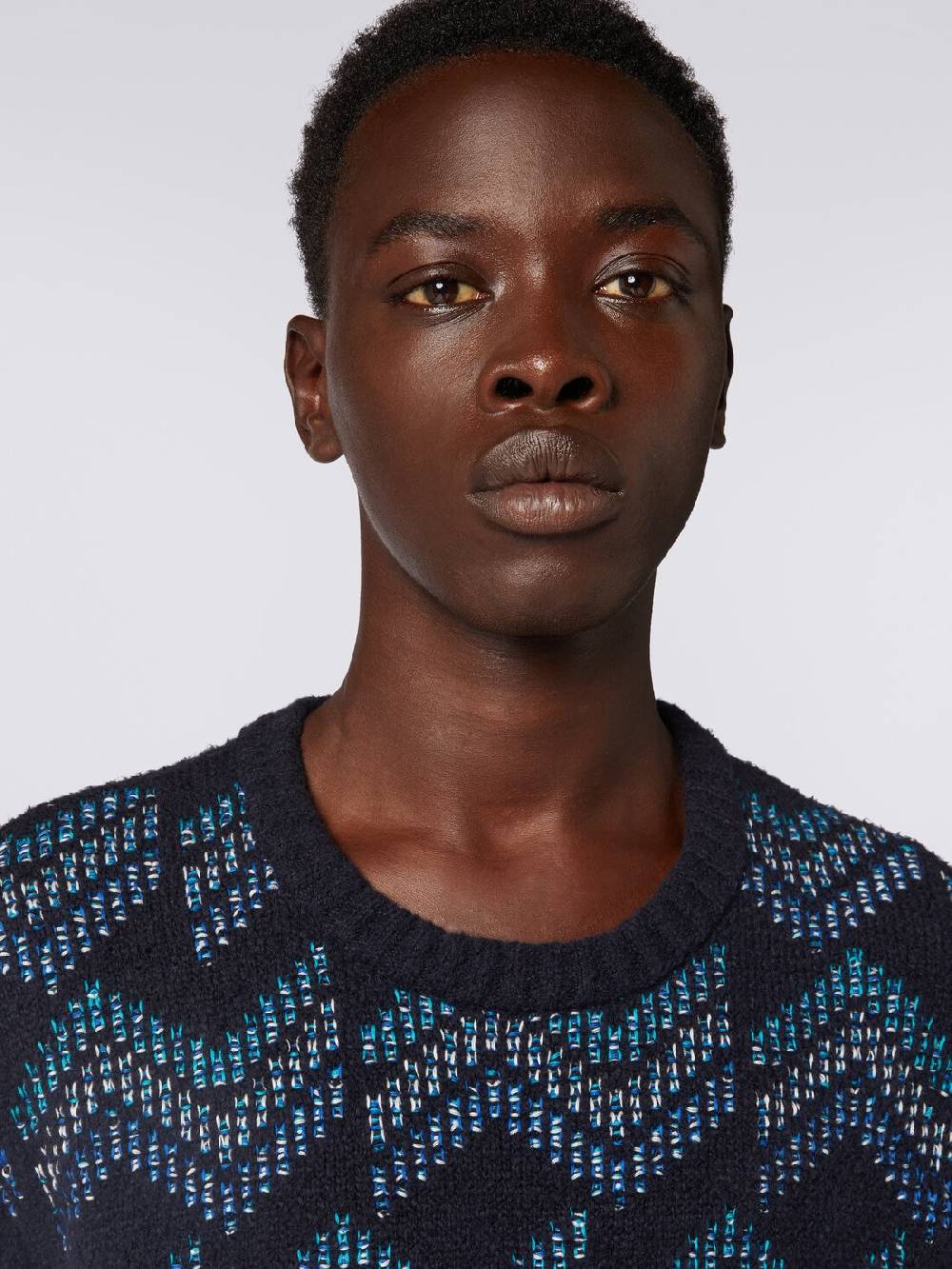 Missoni Pullover girocollo in misto cotone motivo zig zag Offerte stagionali