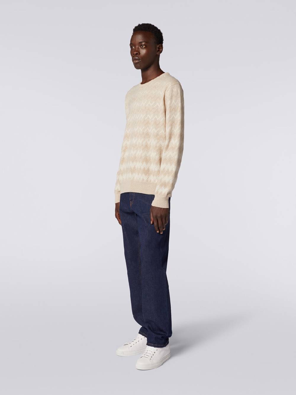 Missoni Pullover girocollo in cachemire con zig zag Comprane uno, ottenene uno gratis