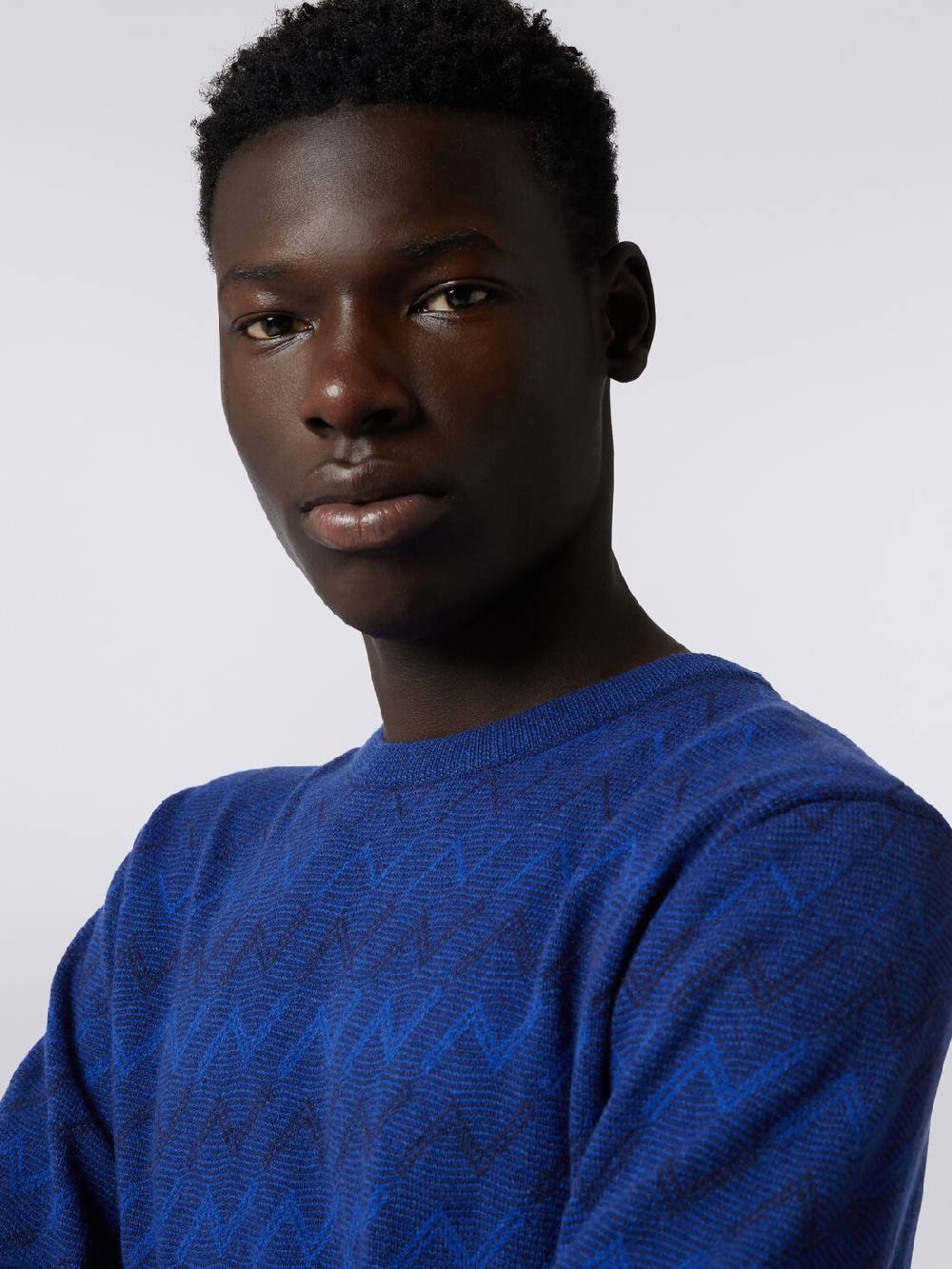 Missoni Pullover girocollo in cachemire con zig zag Offerte speciali