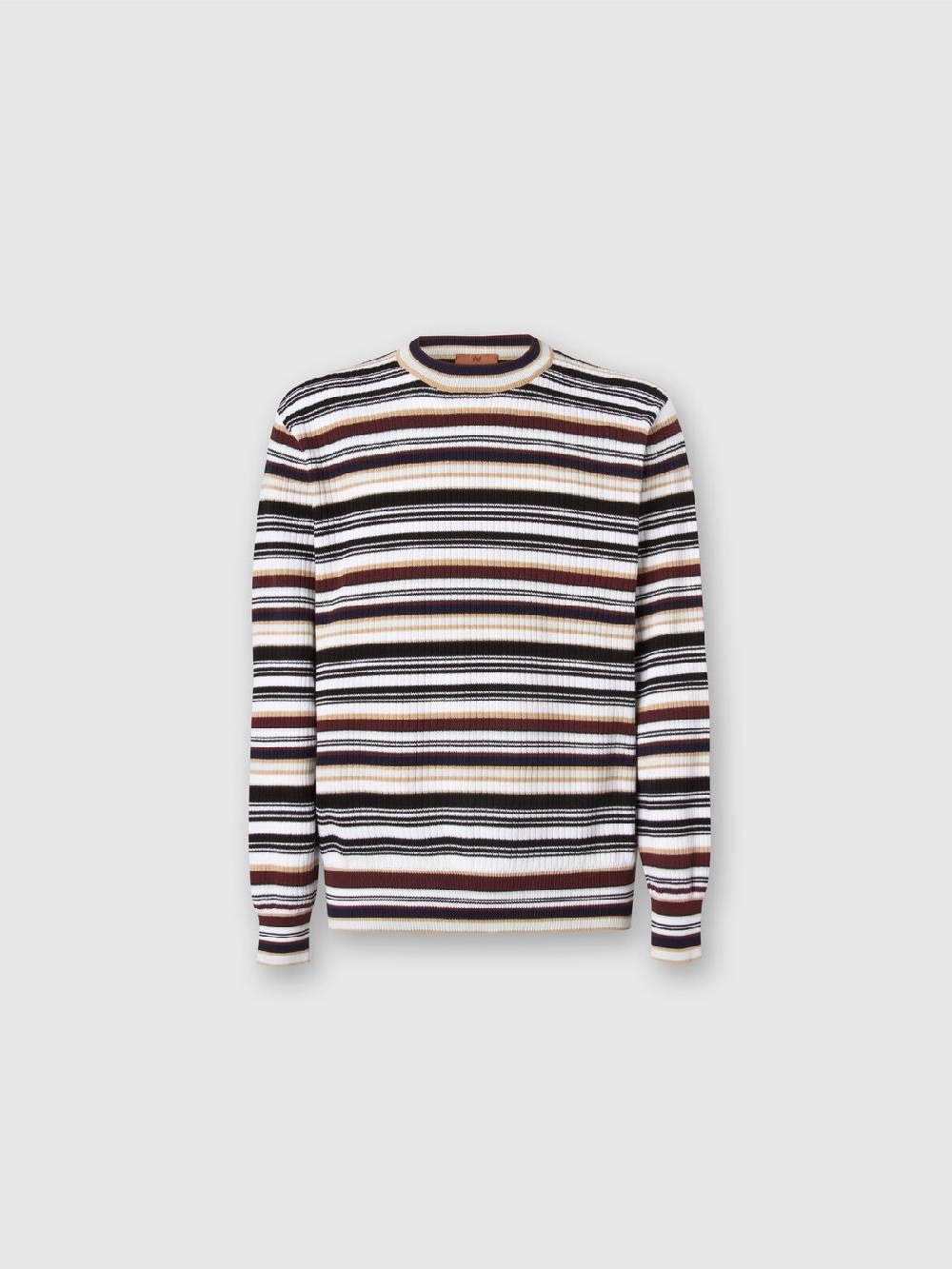 Missoni Pullover girocollo in cotone a righe Prezzo basso